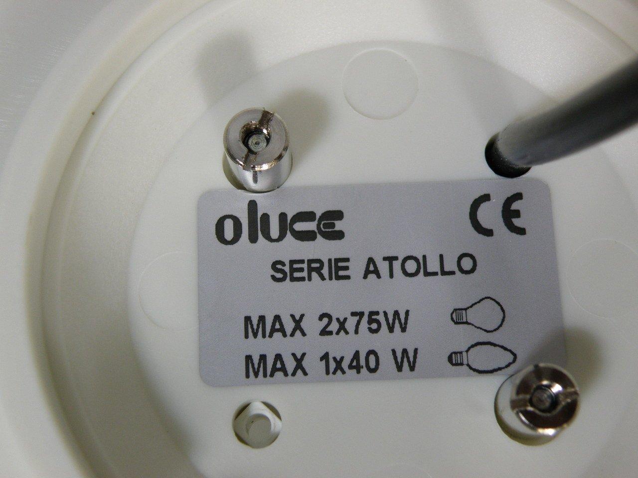Tischlampe aus Glasglas Atollo 237 von Vico Magistretti für Oluce im Angebot 1