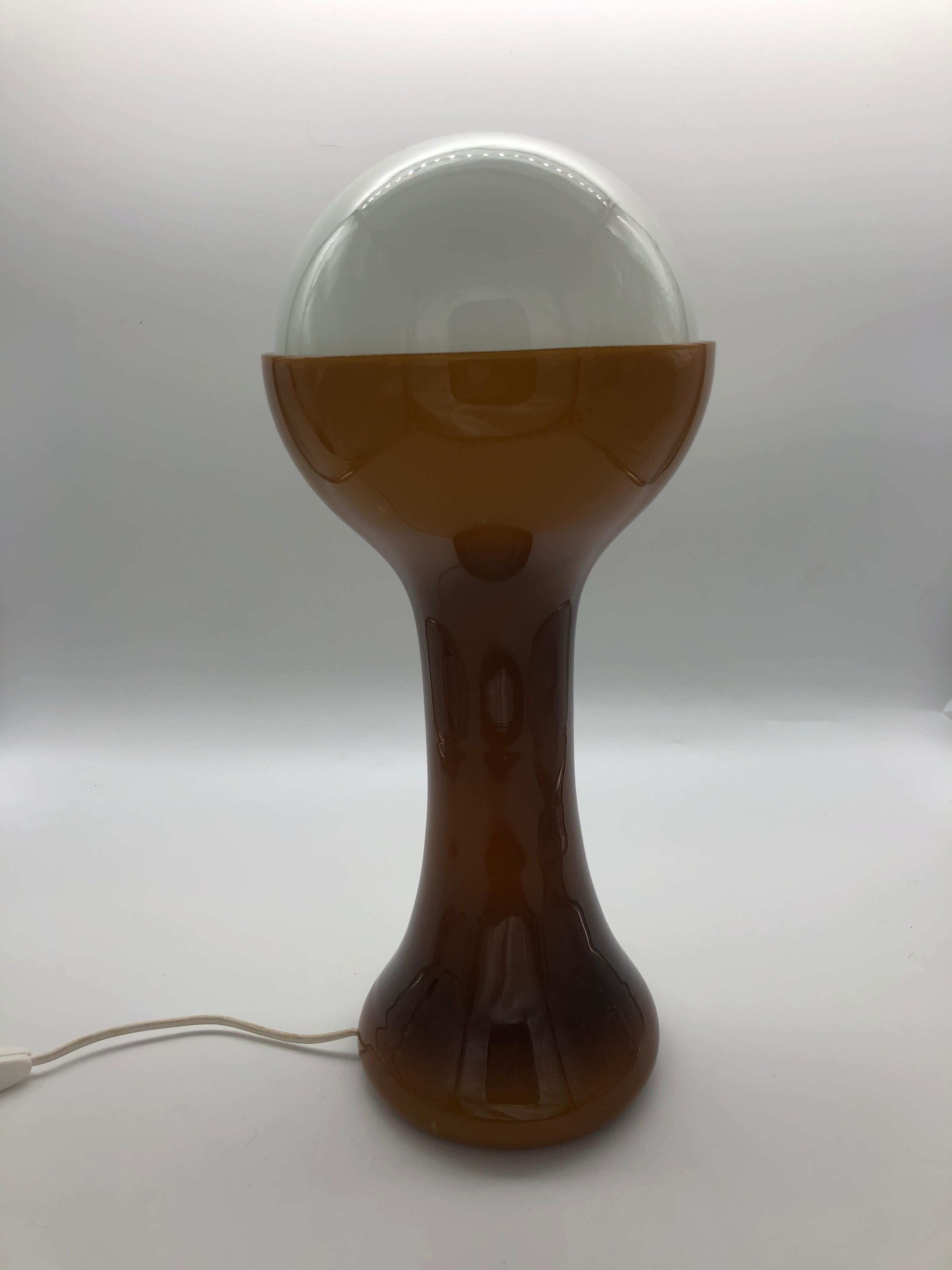 Italian Glass Table Lamp by Carlo Nason, 1970s