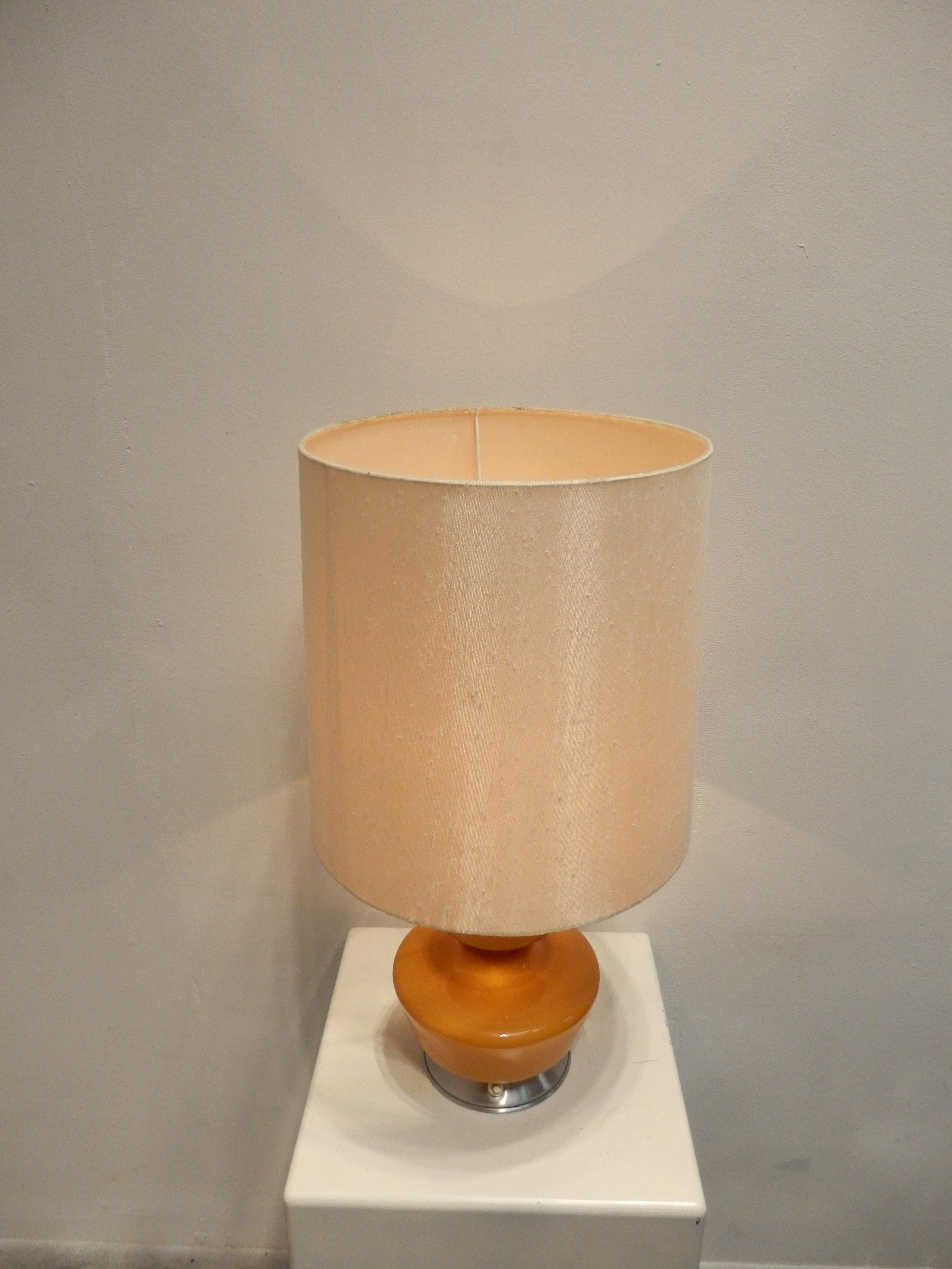 Glass table lamp by de Rupel, Belgium for Holmegaard, 1960s In Good Condition For Sale In MIJDRECHT, NL