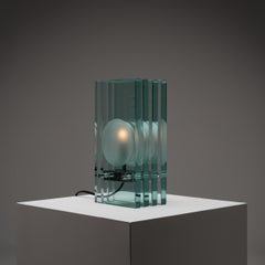 Glass Table Lamp by Giorgio Reggiori for Gallotti & Radice