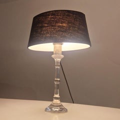 Glass table lamp by Ingo Maurer and Val St Lambert, Germany 1960s