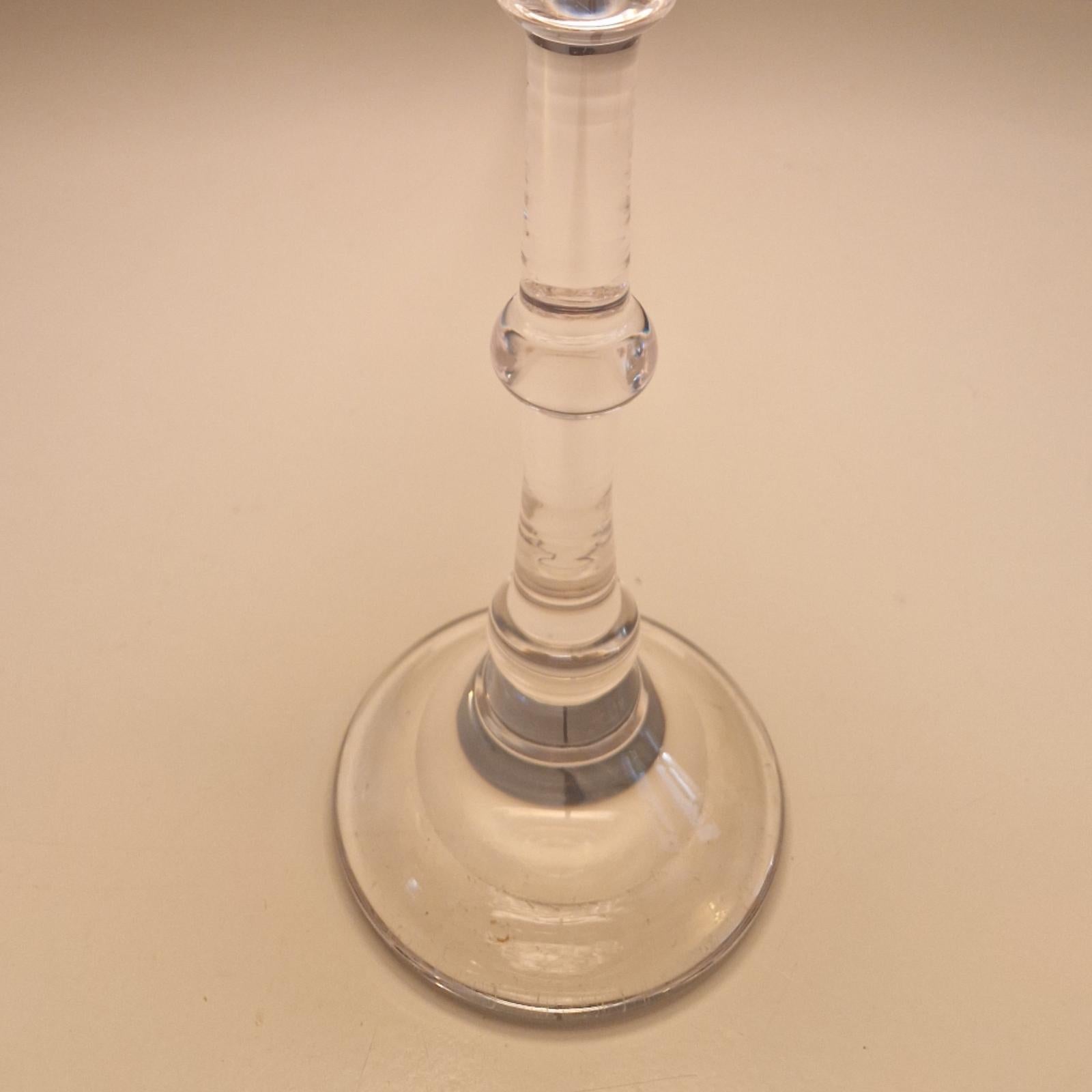 Tischlampe aus Glasglas von Ingo Maurer und Val St Lambert, Deutschland 1960er Jahre (Moderne der Mitte des Jahrhunderts) im Angebot