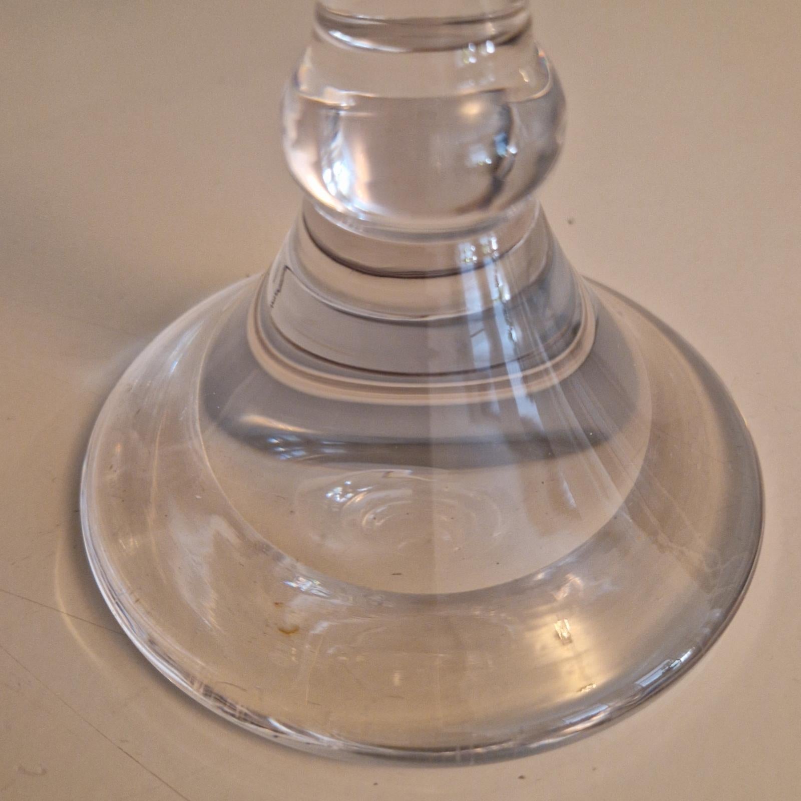 Tischlampe aus Glasglas von Ingo Maurer und Val St Lambert, Deutschland 1960er Jahre im Angebot 1