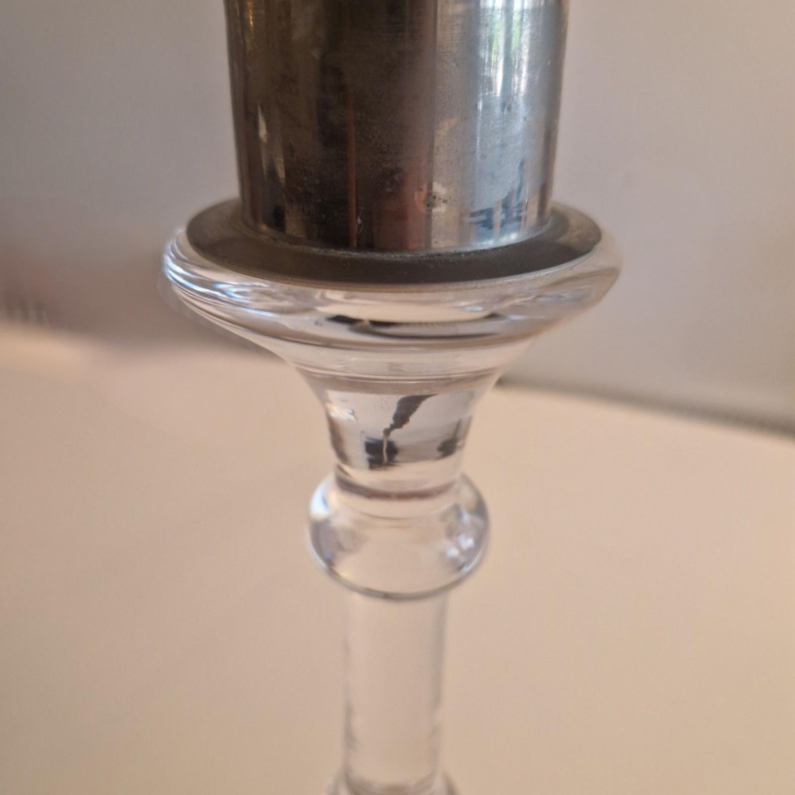 Tischlampe aus Glasglas von Ingo Maurer und Val St Lambert, Deutschland 1960er Jahre im Angebot 2
