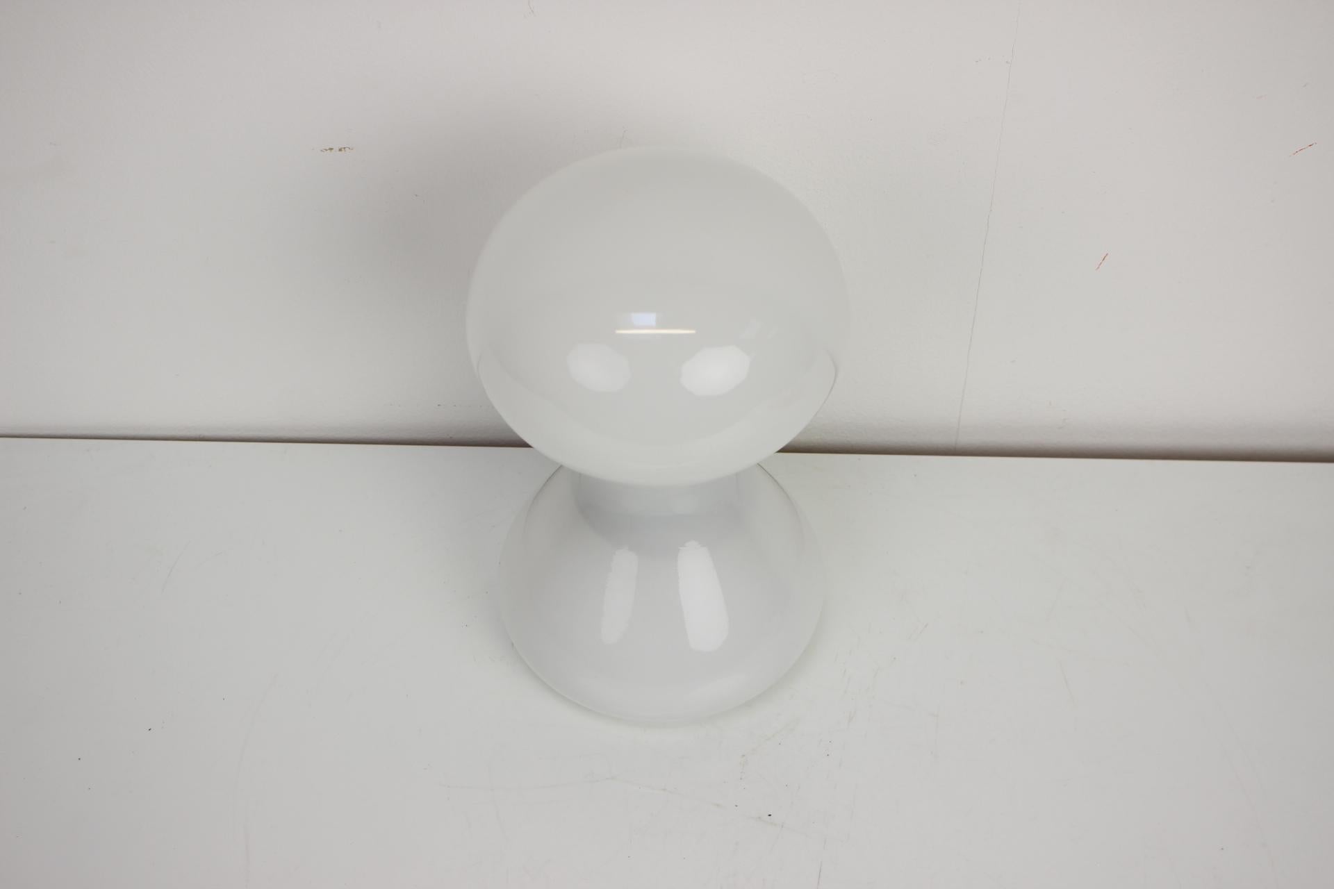 Mid-Century Modern Glass Table Lamp by Ivan Jakes, Czechoslovakia, 1970's For Sale