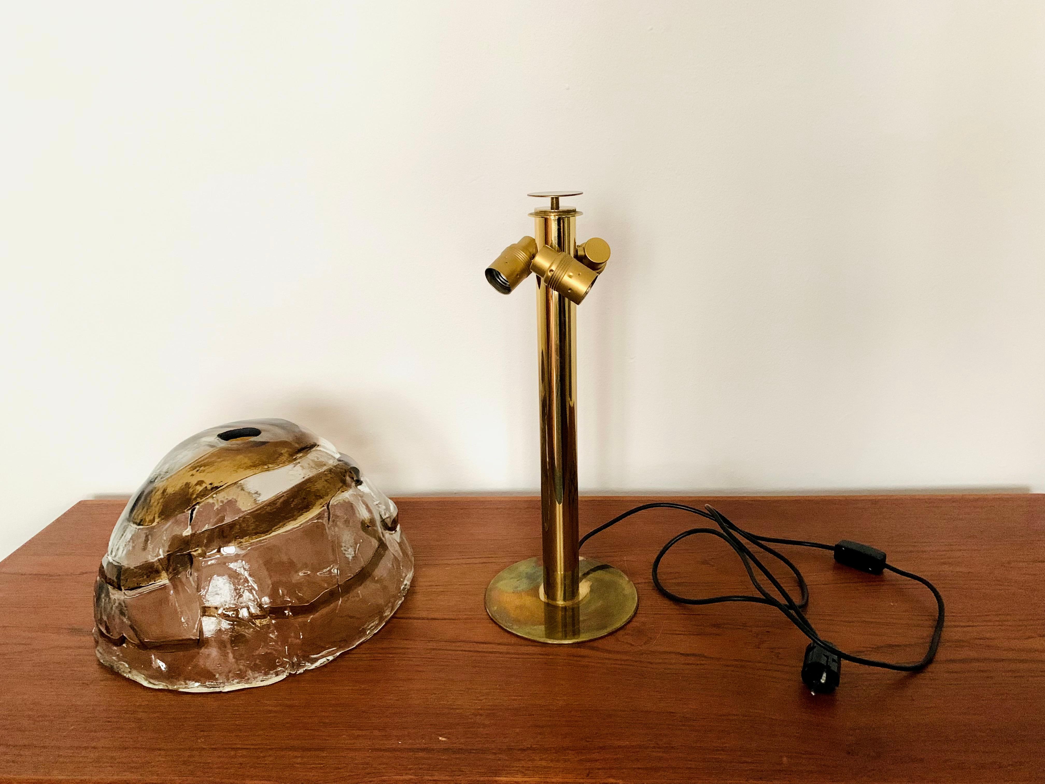 Glass Table Lamp by J.T. Kalmar For Sale 3