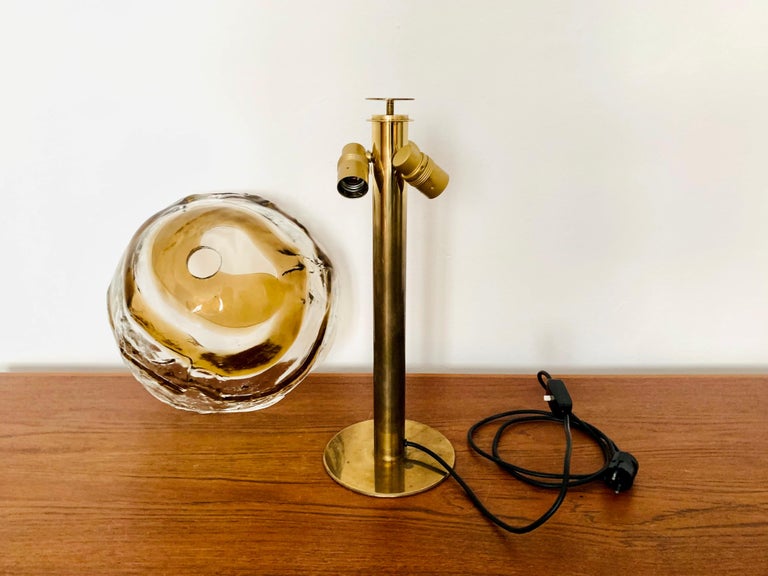 Glass Table Lamp by J.T. Kalmar 5