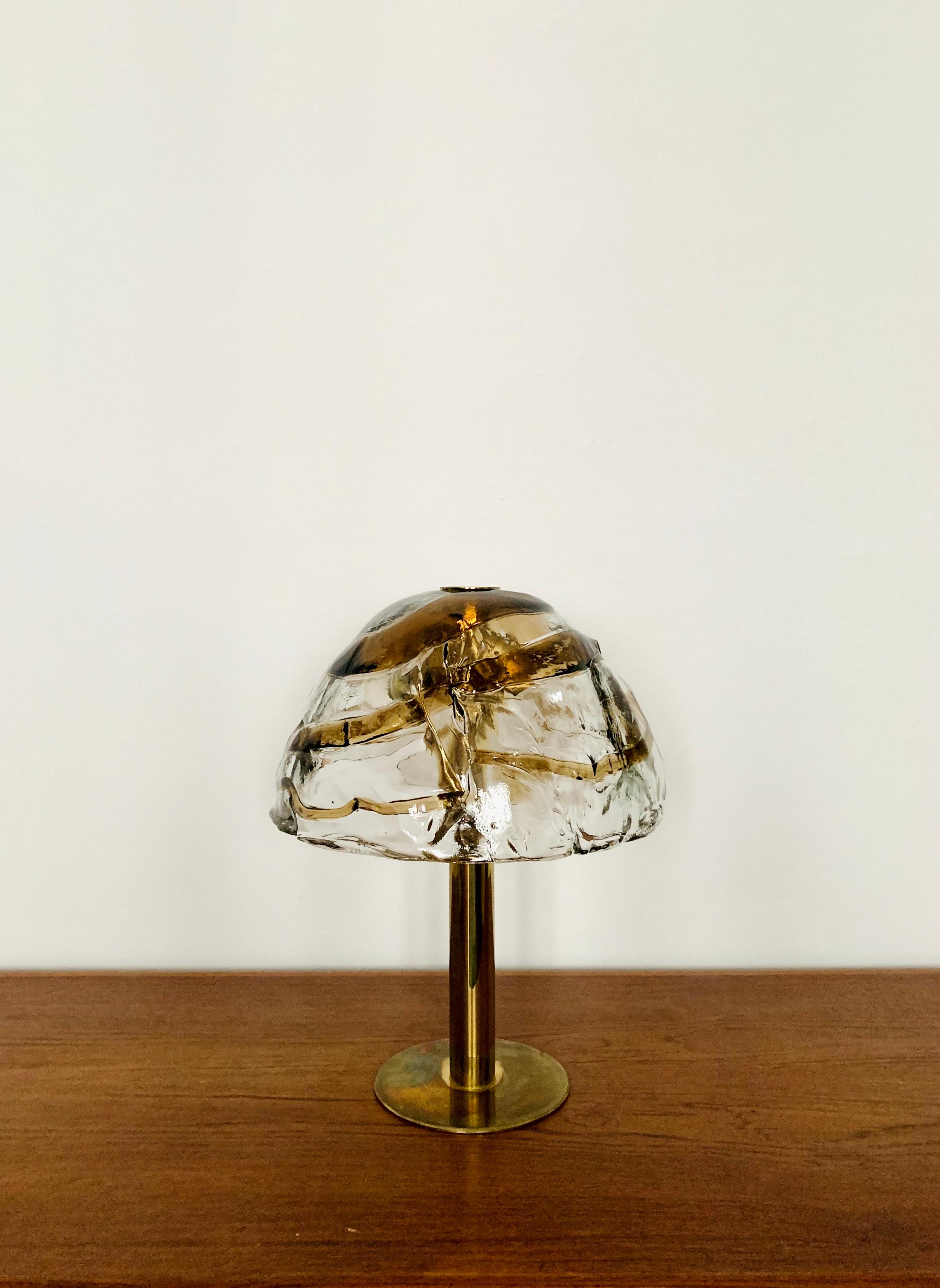 Mid-Century Modern Glass Table Lamp by J.T. Kalmar For Sale