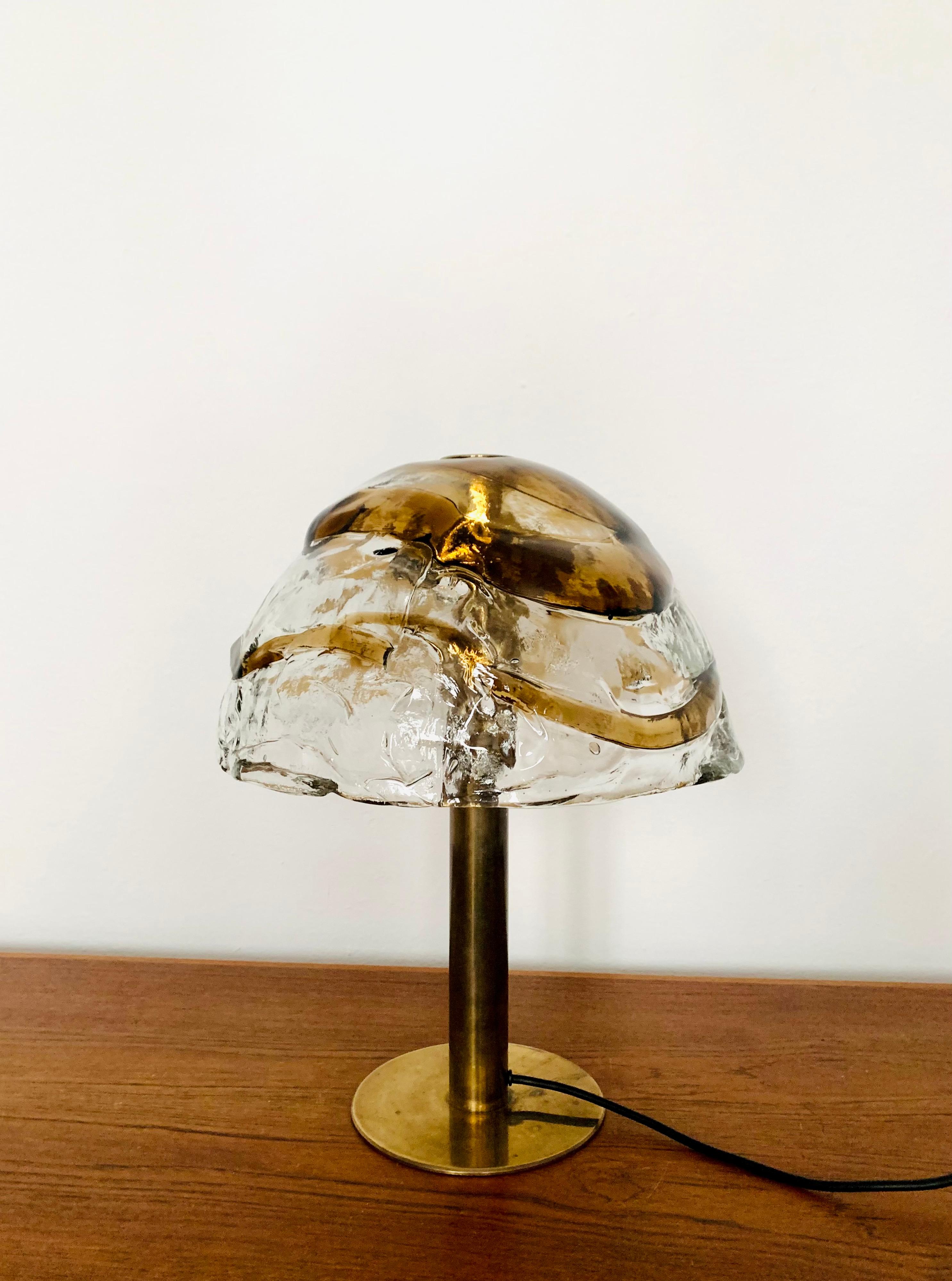 Austrian Glass Table Lamp by J.T. Kalmar