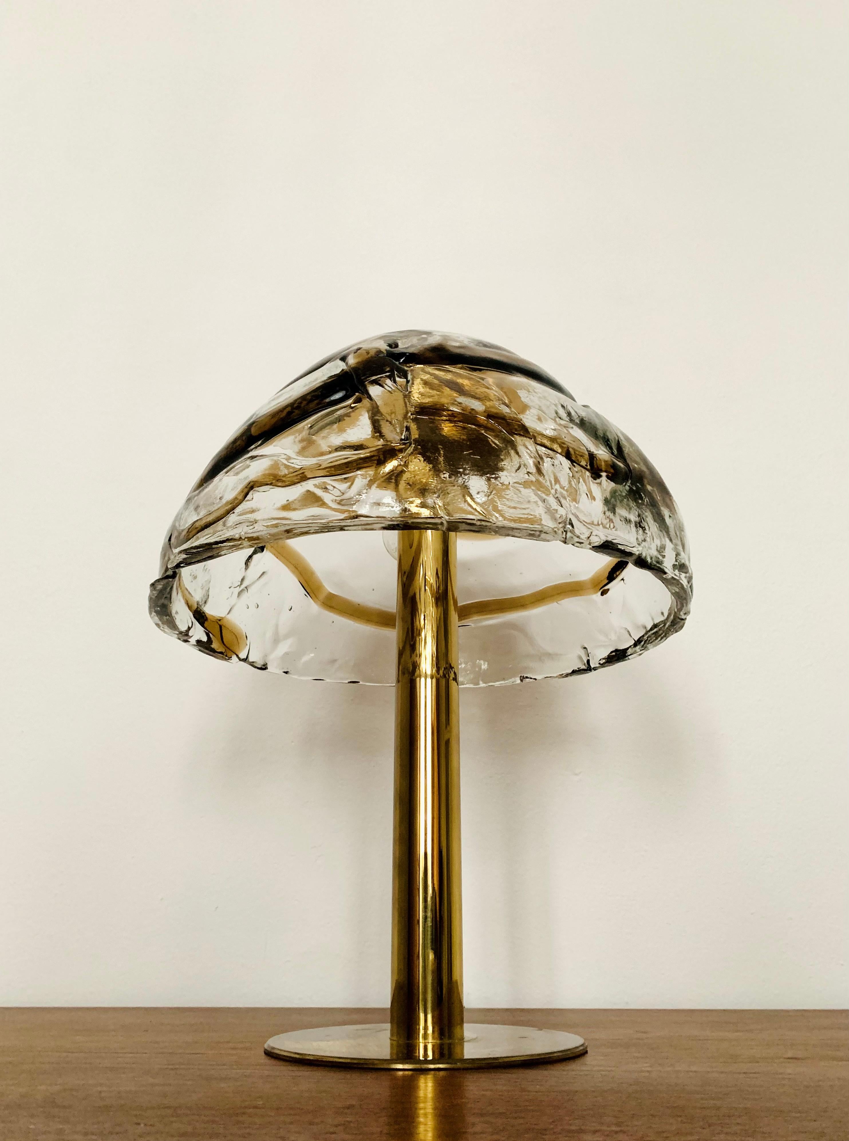 Glass Table Lamp by J.T. Kalmar In Good Condition For Sale In München, DE