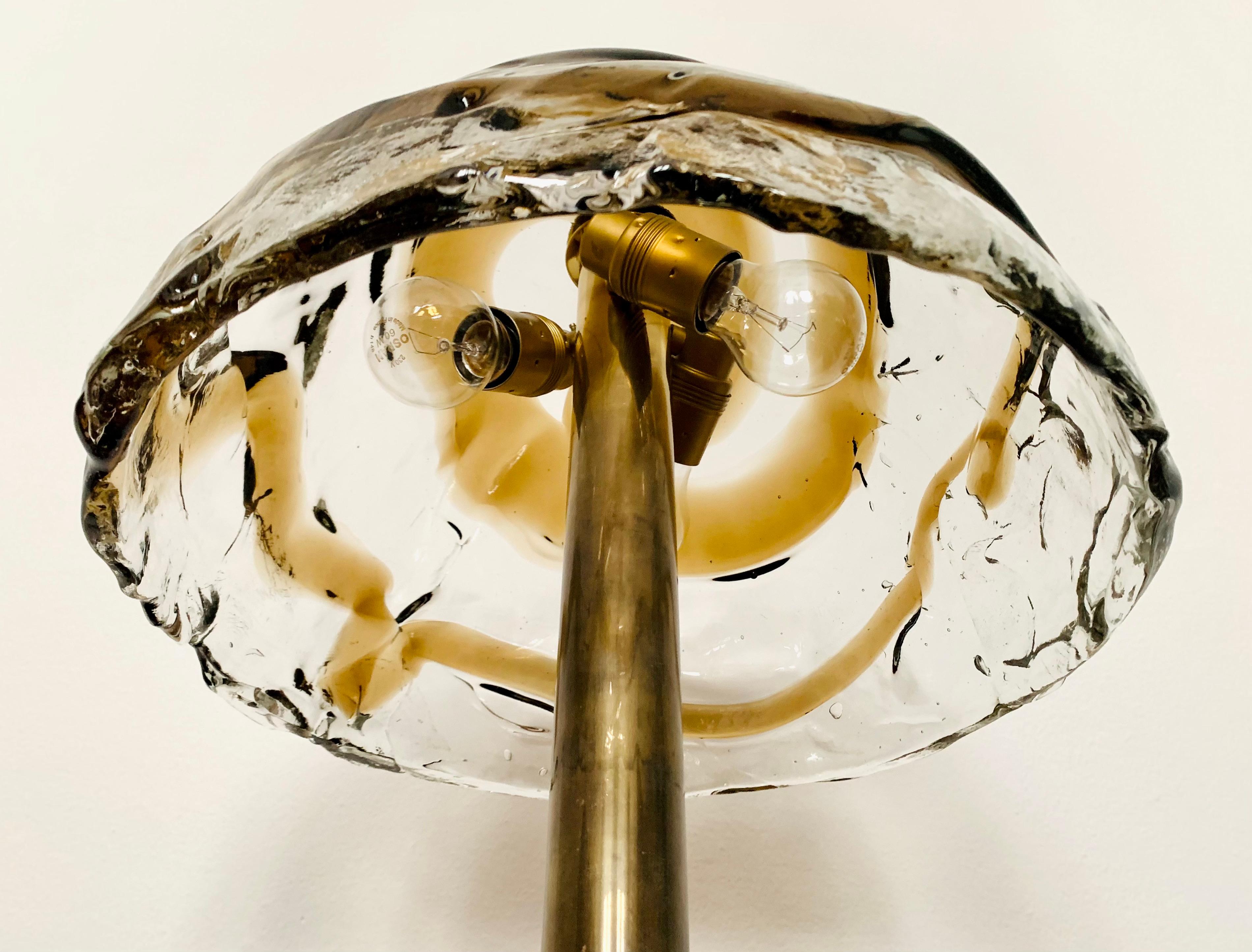 Mid-20th Century Glass Table Lamp by J.T. Kalmar