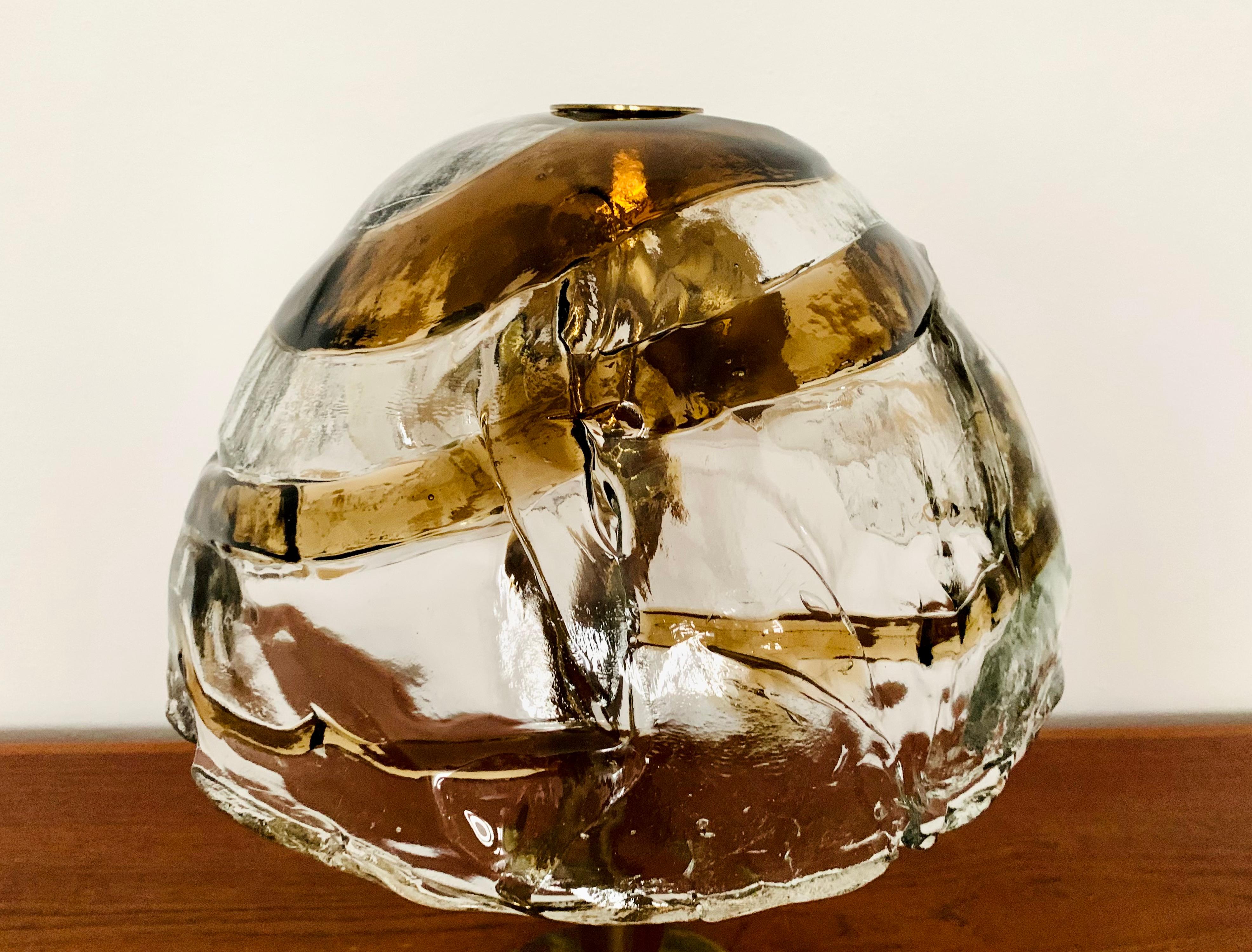Mid-20th Century Glass Table Lamp by J.T. Kalmar For Sale