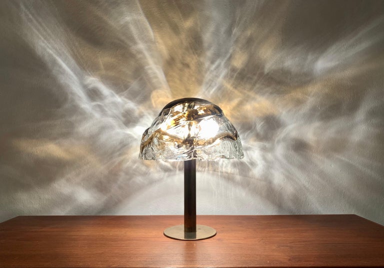 Glass Table Lamp by J.T. Kalmar 1