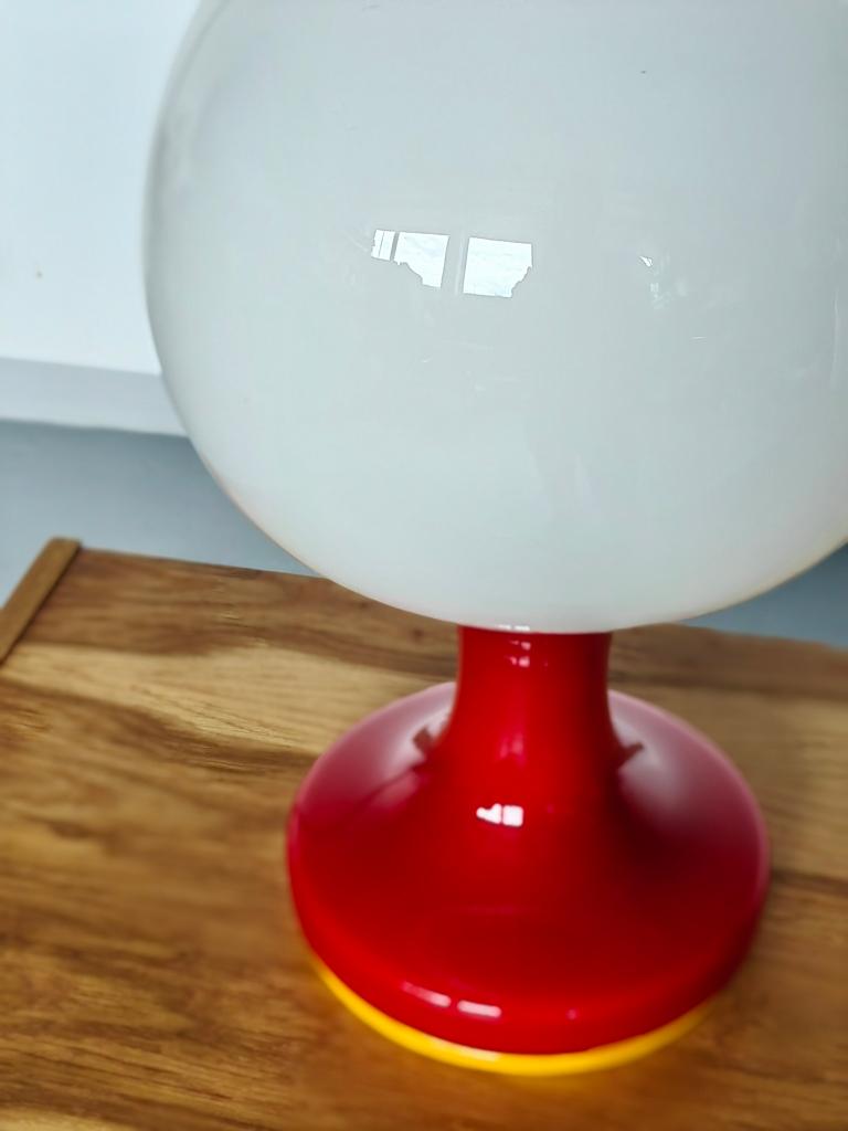 Opaline Glass Table Lamp by Karel Volf, 1970s For Sale 2