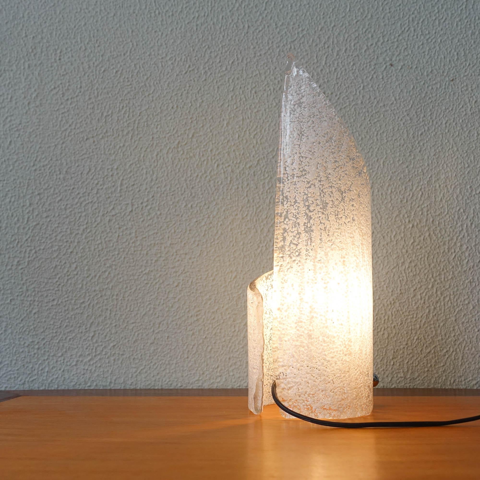 Glass Table Lamp by Mazzega, 1970's 10