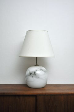 Glass Table Lamp by Michael Bang, Holmegaard Glasværk, 1982