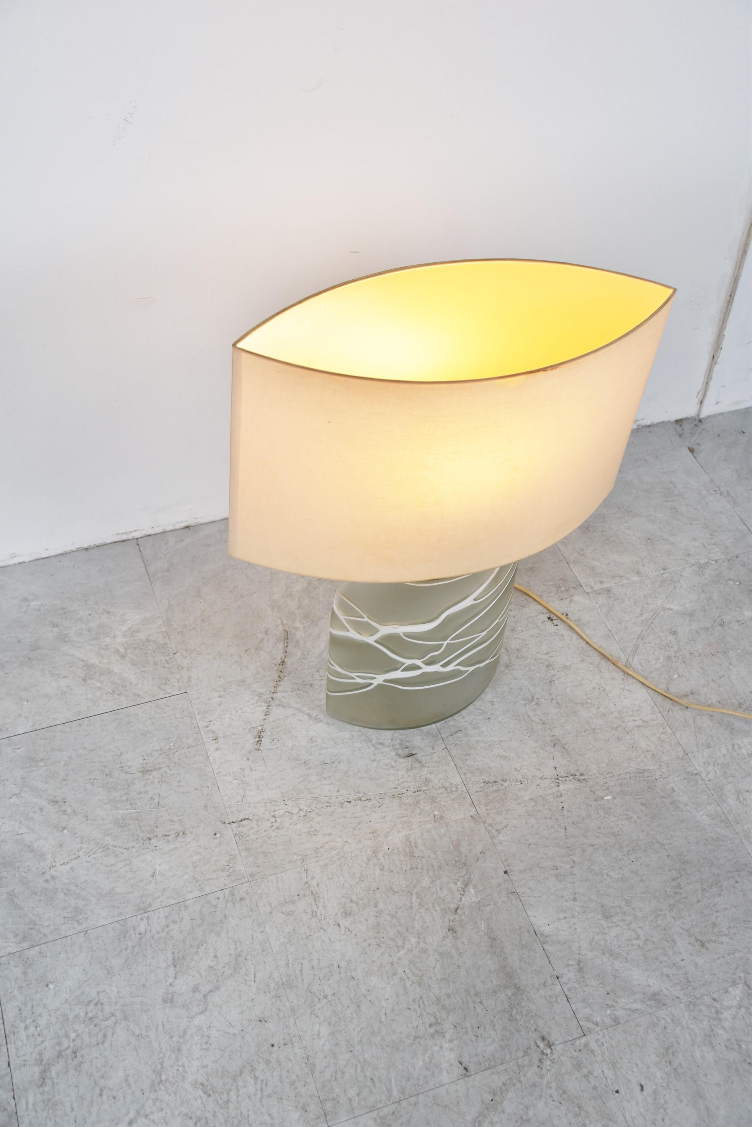 Mid-20th Century Glass Table Lamp by Peil and Putzler, 1960s For Sale