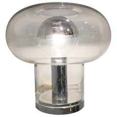 Glass Table Lamp by Peil and Putzler, 1980s