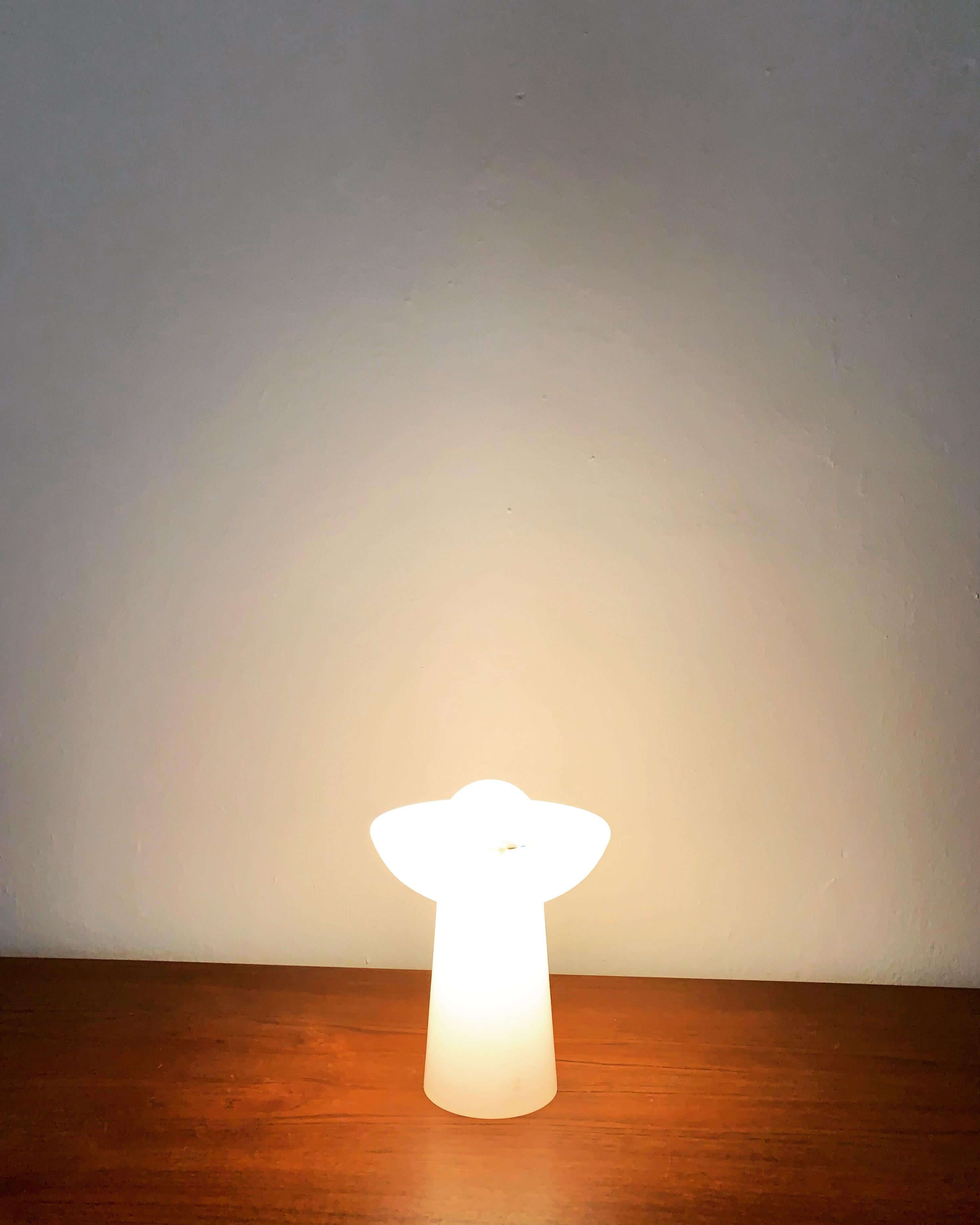 Glass Table Lamp by Peill and Putzler For Sale 5