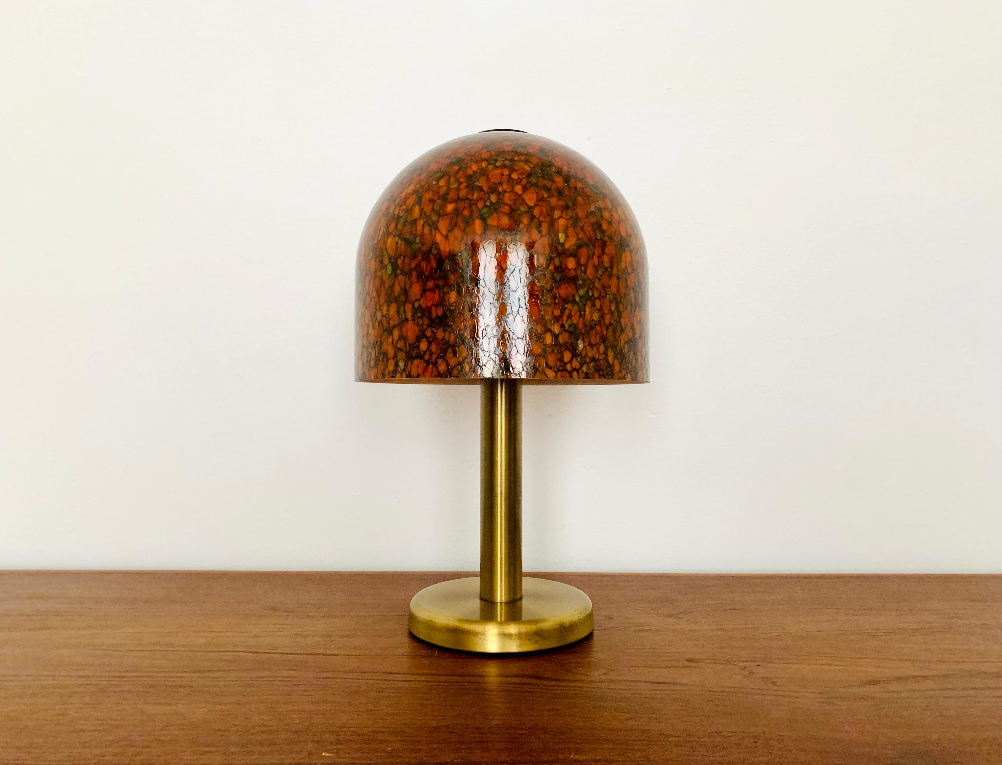 Mid-Century Modern Glass Table Lamp by Peill and Putzler For Sale
