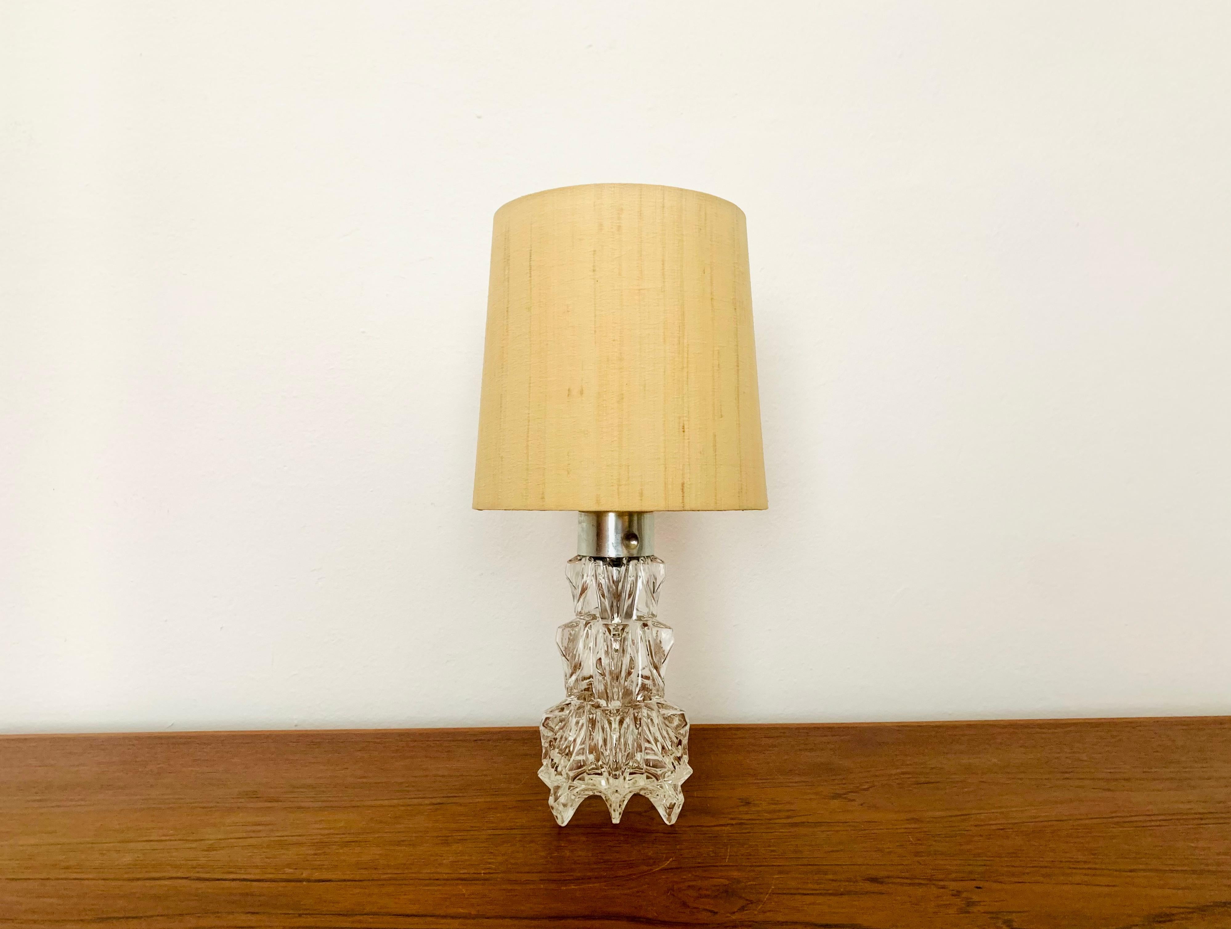 Mid-Century Modern Glass Table Lamp by Peill and Putzler For Sale
