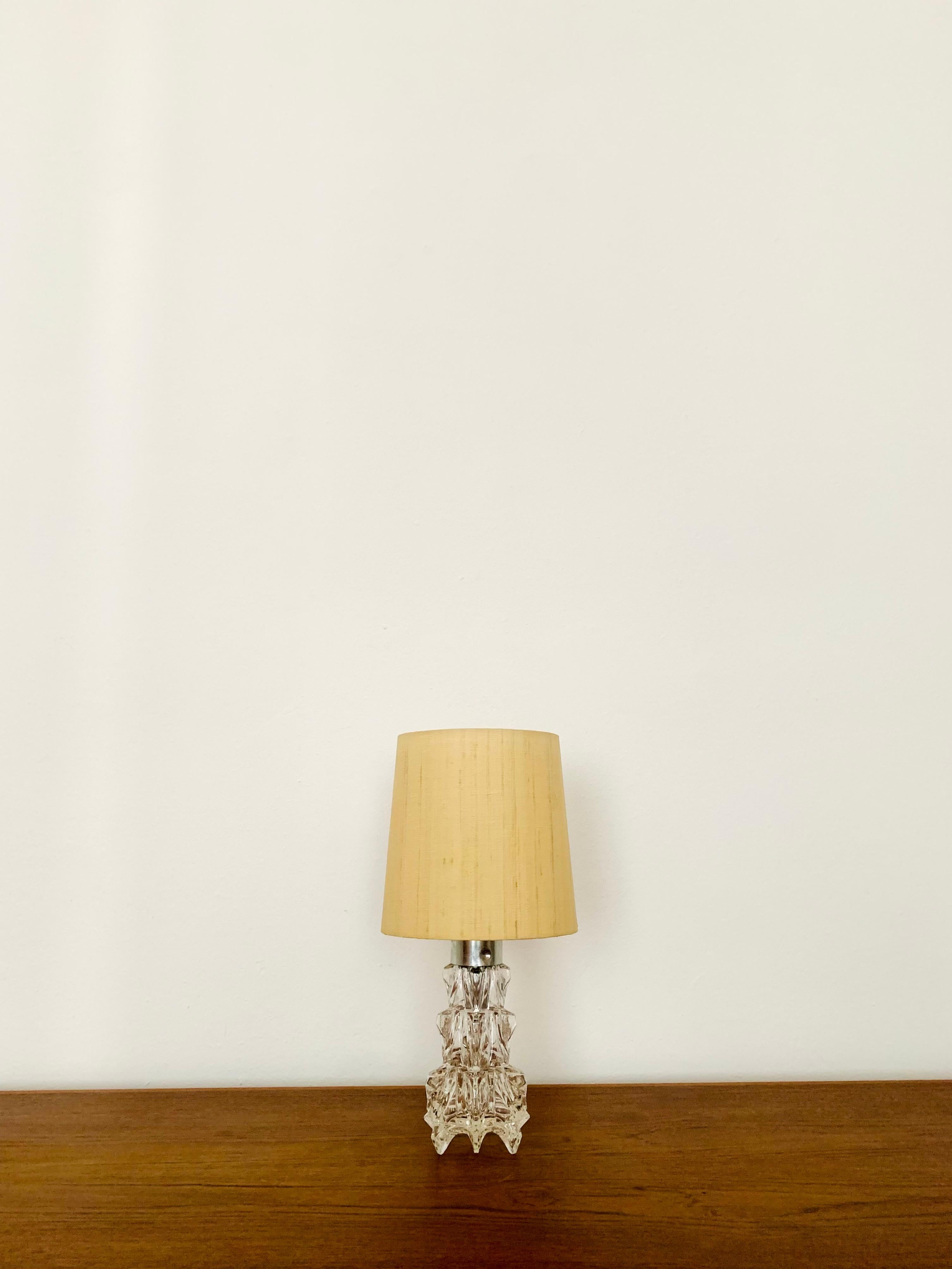 German Glass Table Lamp by Peill and Putzler For Sale