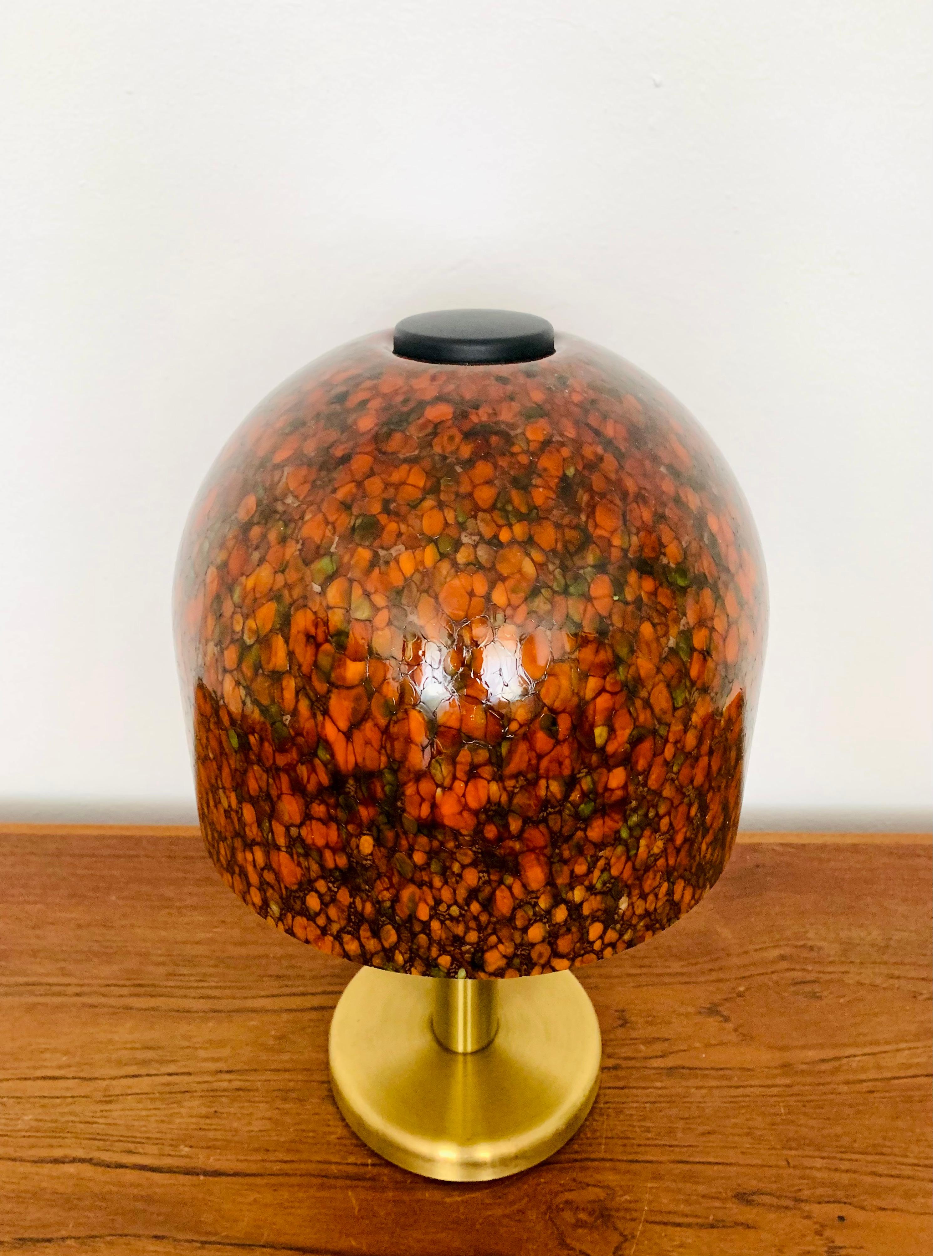 Mid-20th Century Glass Table Lamp by Peill and Putzler For Sale