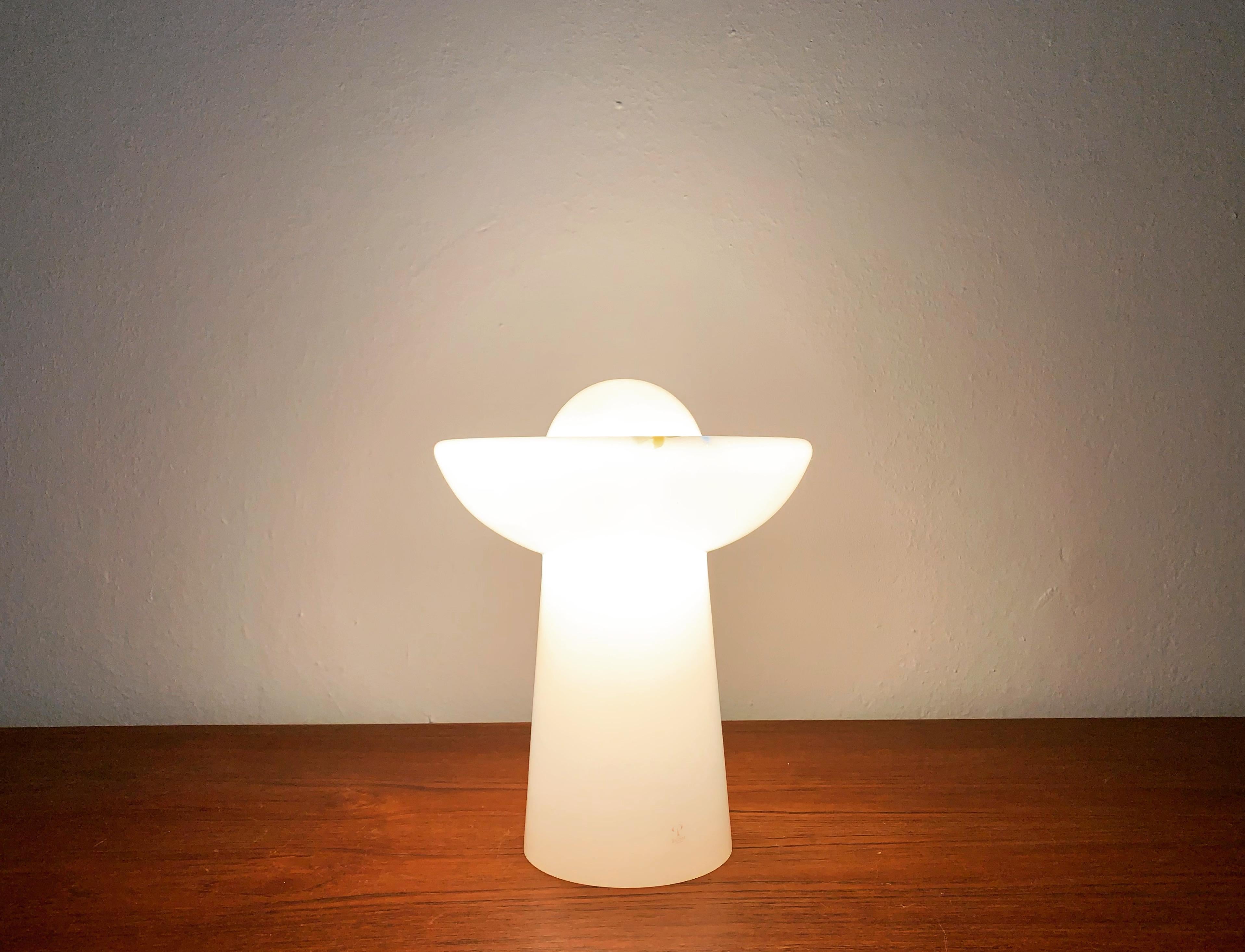 Glass Table Lamp by Peill and Putzler For Sale 2