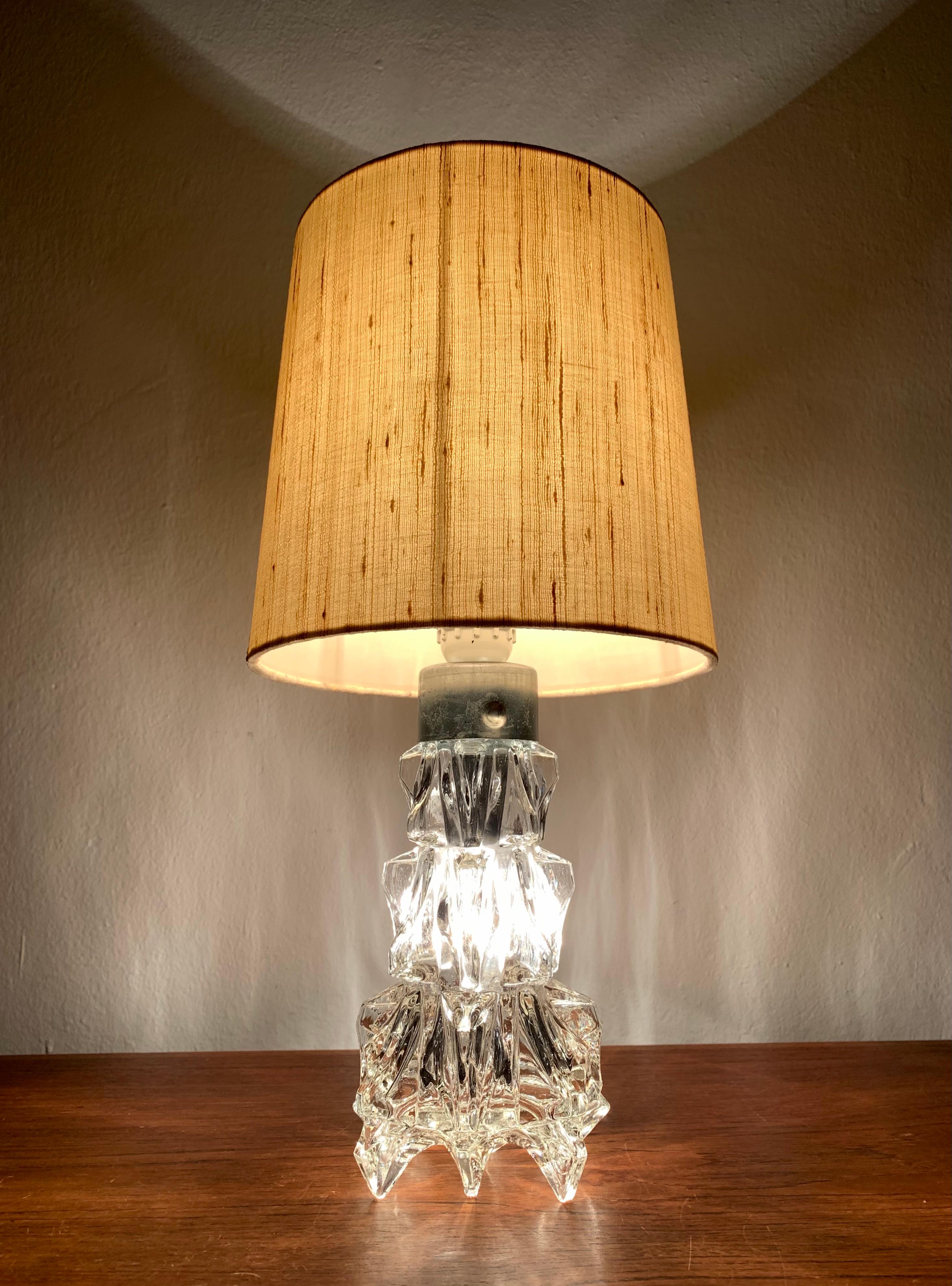 Glass Table Lamp by Peill and Putzler For Sale 2