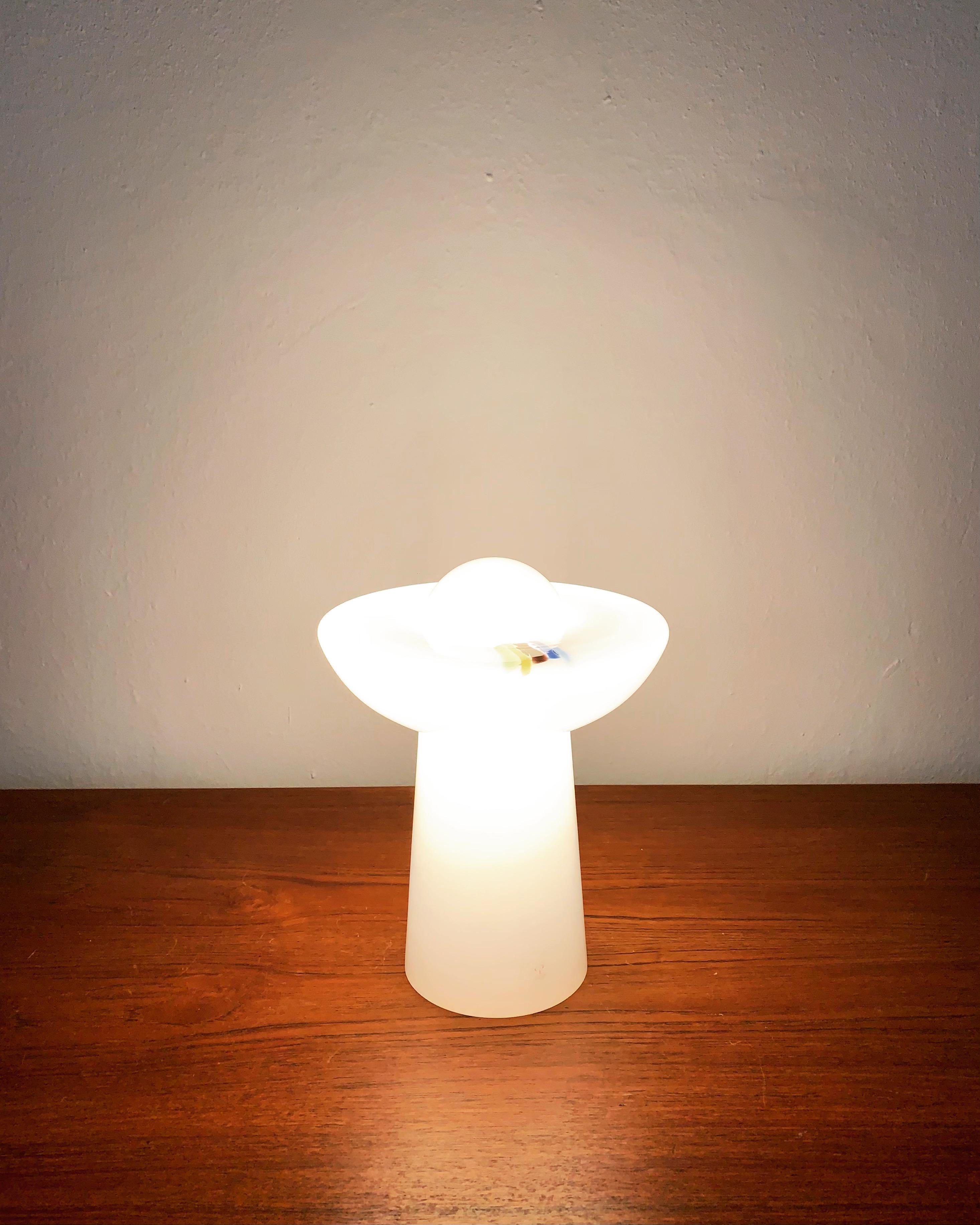 Glass Table Lamp by Peill and Putzler For Sale 3