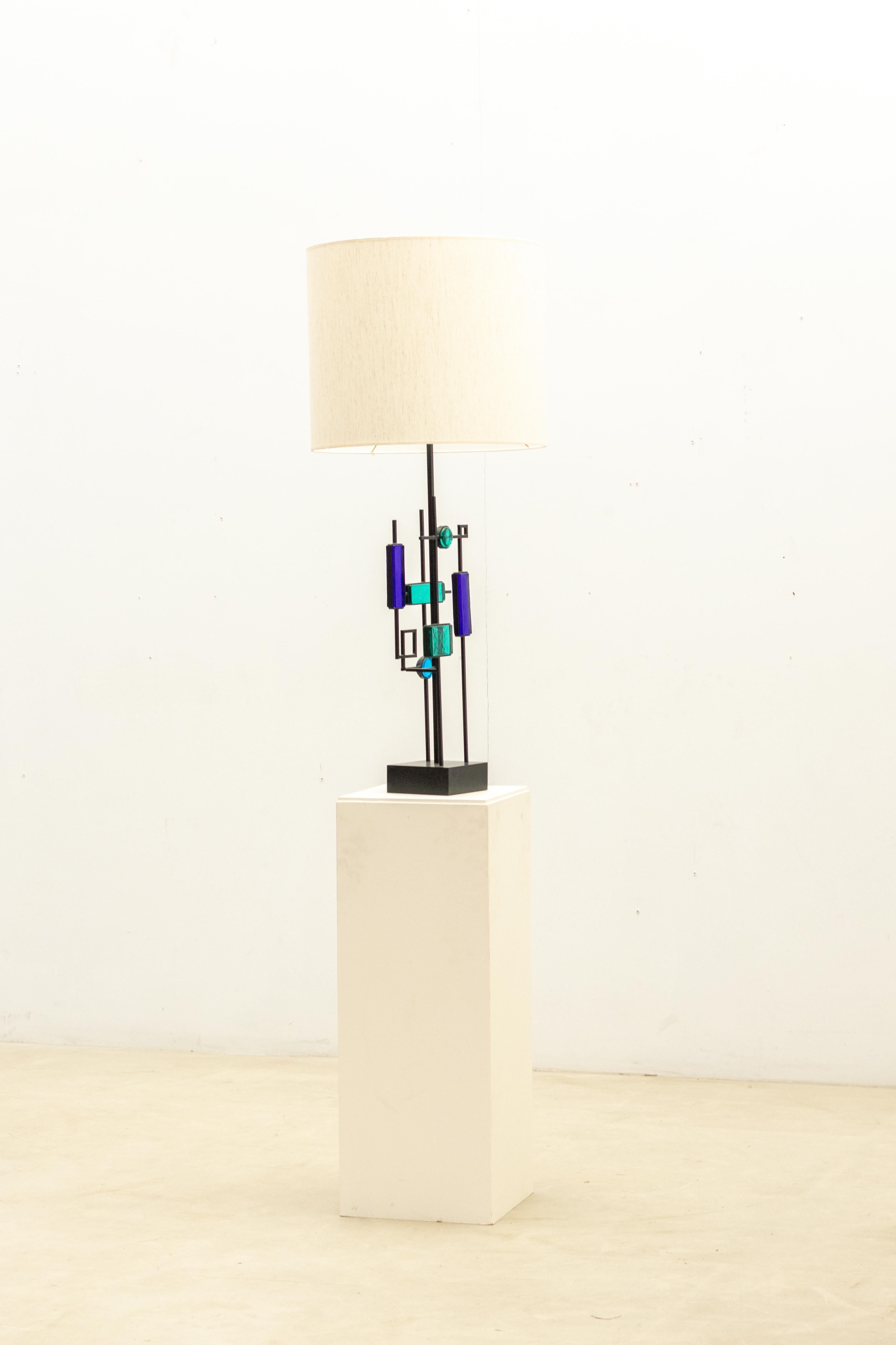 Lampe de table en verre par Svend Aage Holm Sørensen pour Holm Sørensen & Co, années 1960 en vente 8