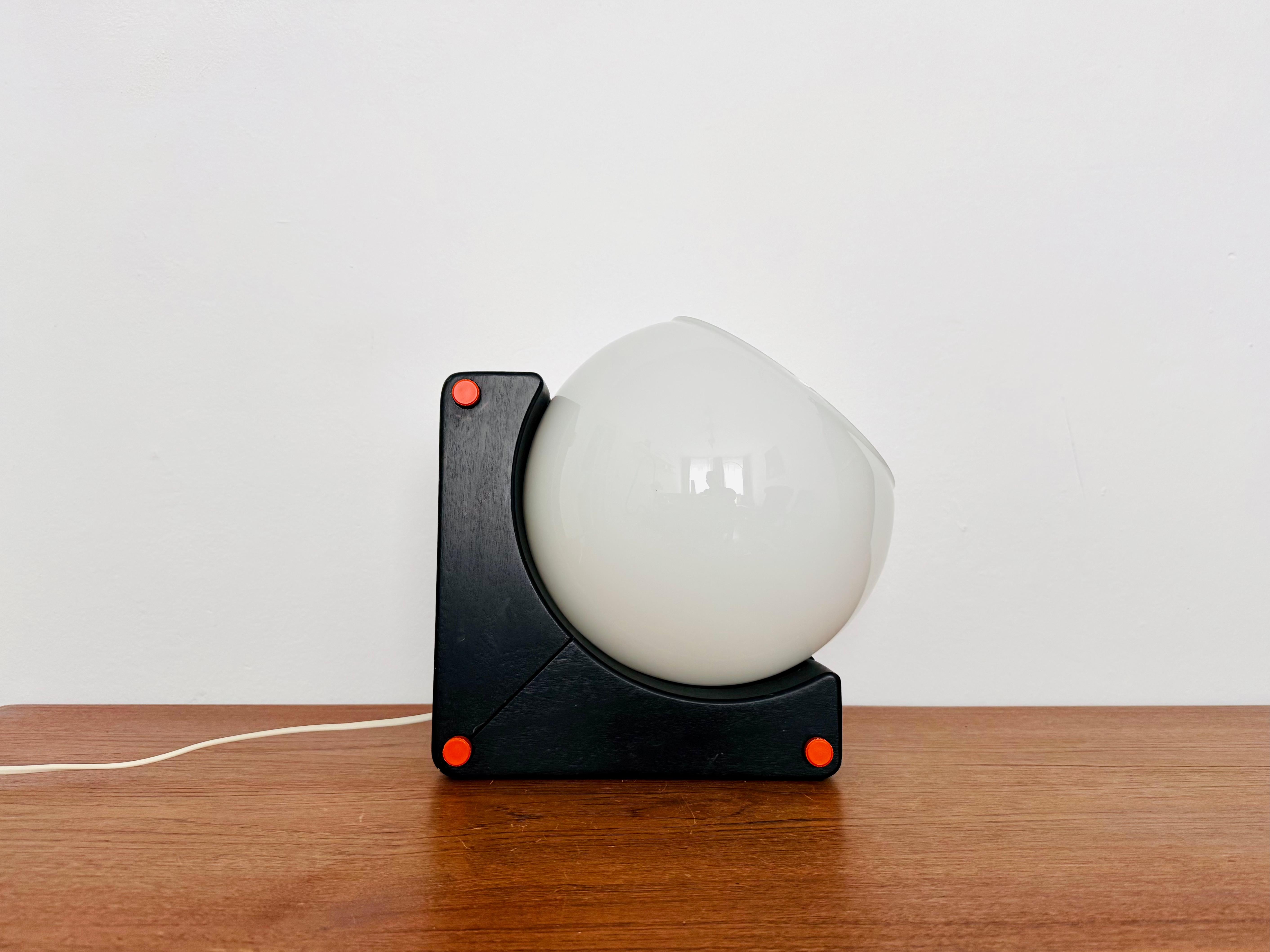 Mid-Century Modern Lampe de table en verre par Temde en vente