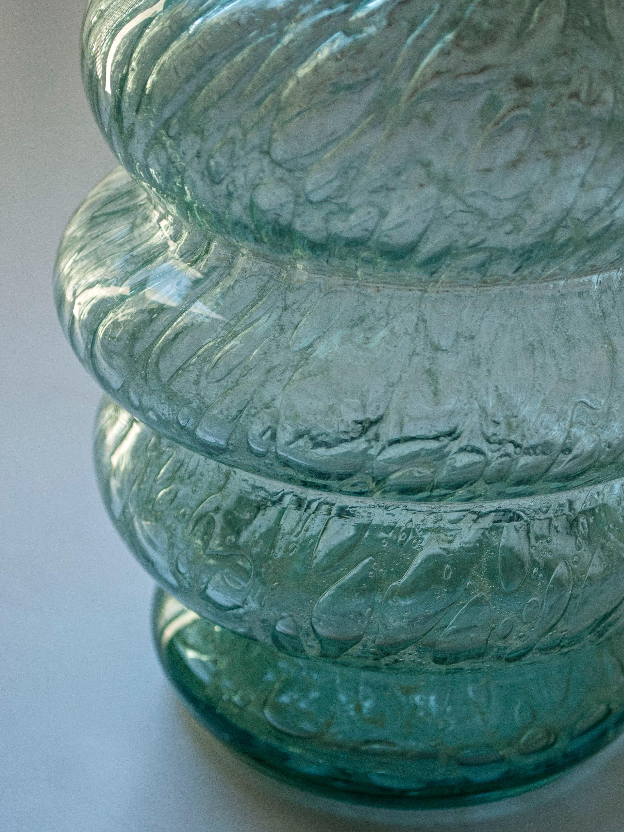 Lámpara de mesa de cristal de Ture Berglund para Skansen, Estocolmo Glasbruk, Suecia en venta 4
