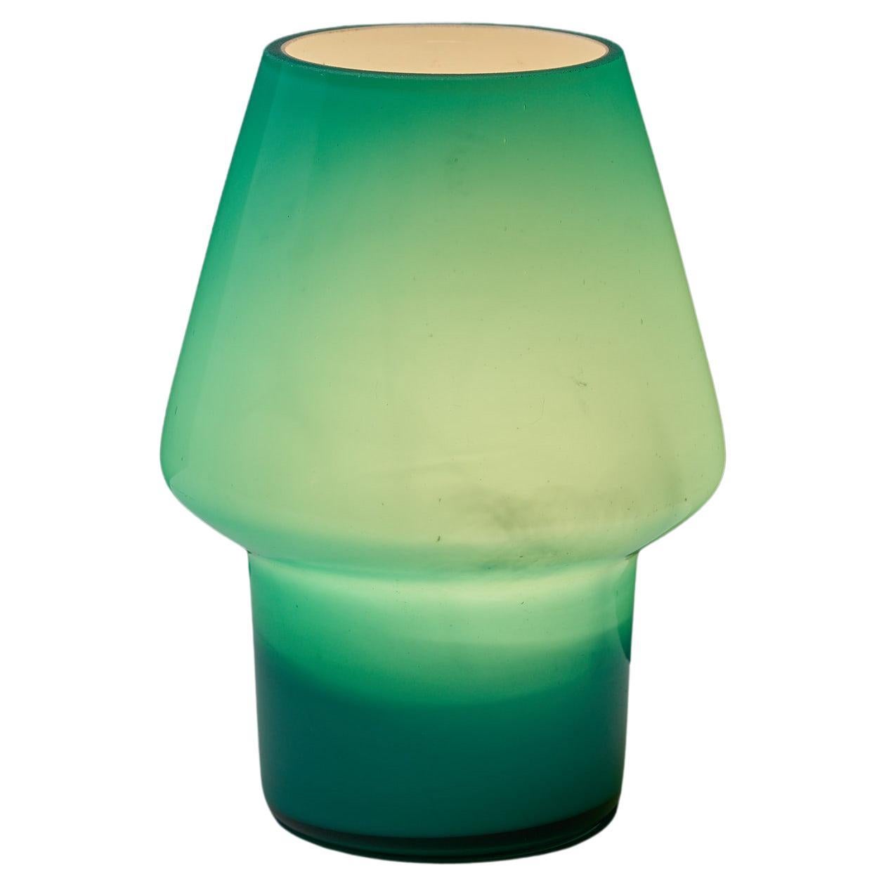 Lampada da tavolo in vetro di Uno & Östen Kristiansson per Luxus Vittsjö, Svezia, anni '70