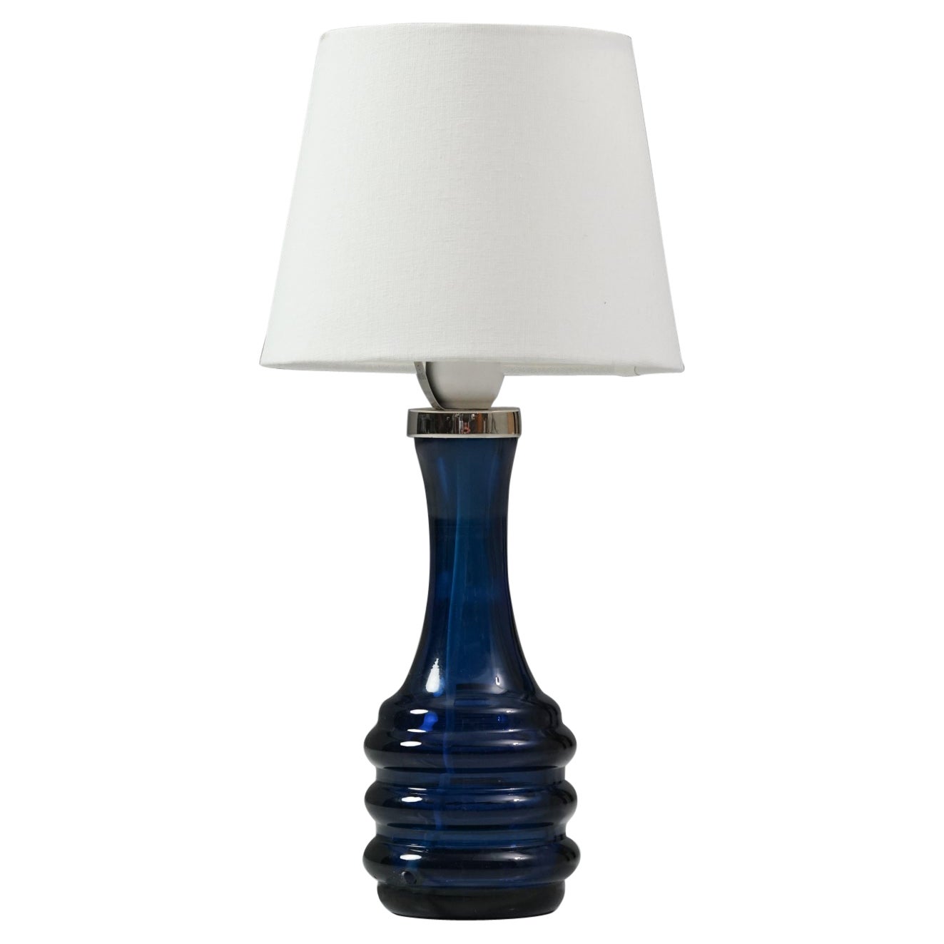 Lampe de table en verre, Carl Fagerlund, Orrefors, Suède, années 1970 en vente