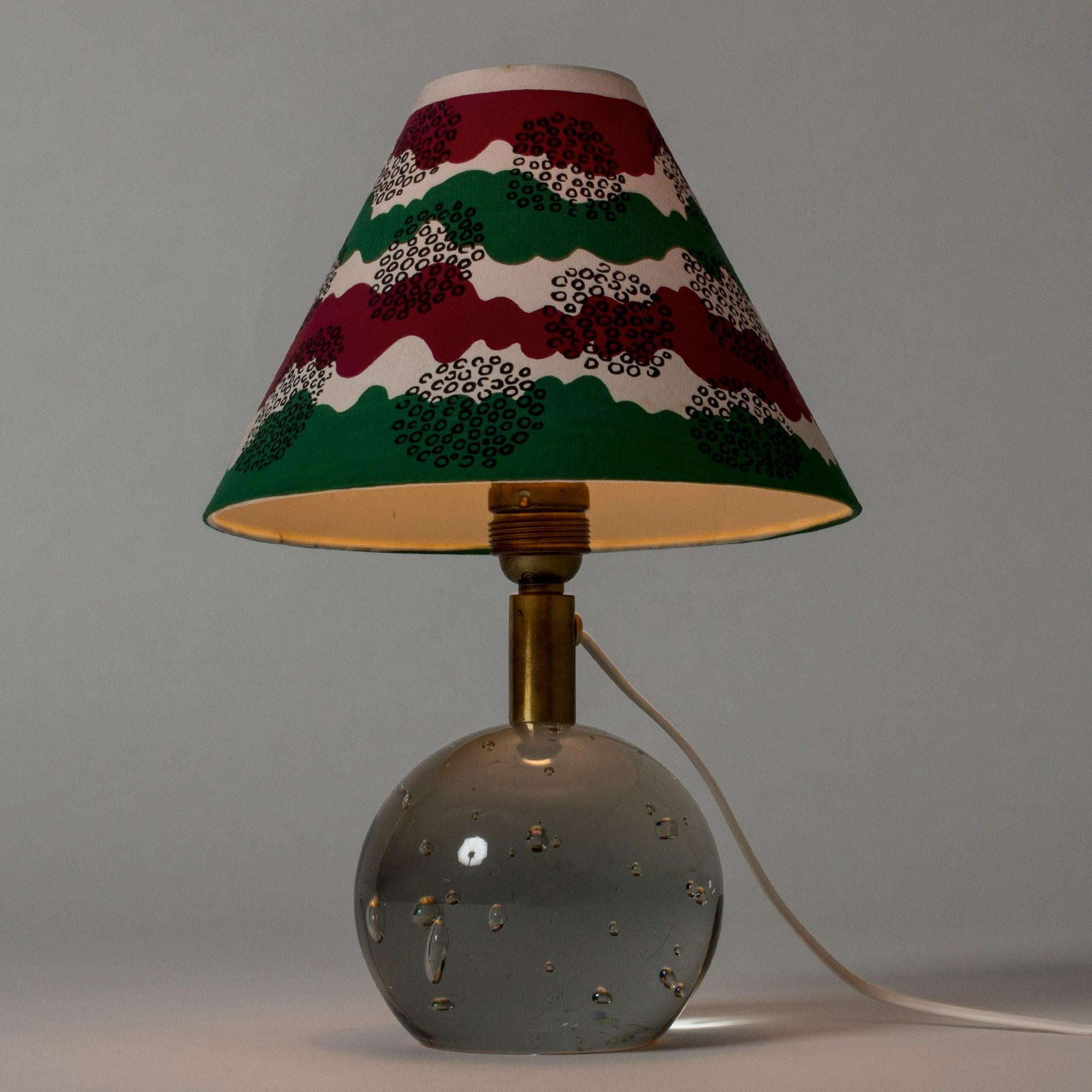 Scandinavian Modern Glass Table Lamp Designed by Josef Frank for Svenskt Tenn, Sweden, 1940s