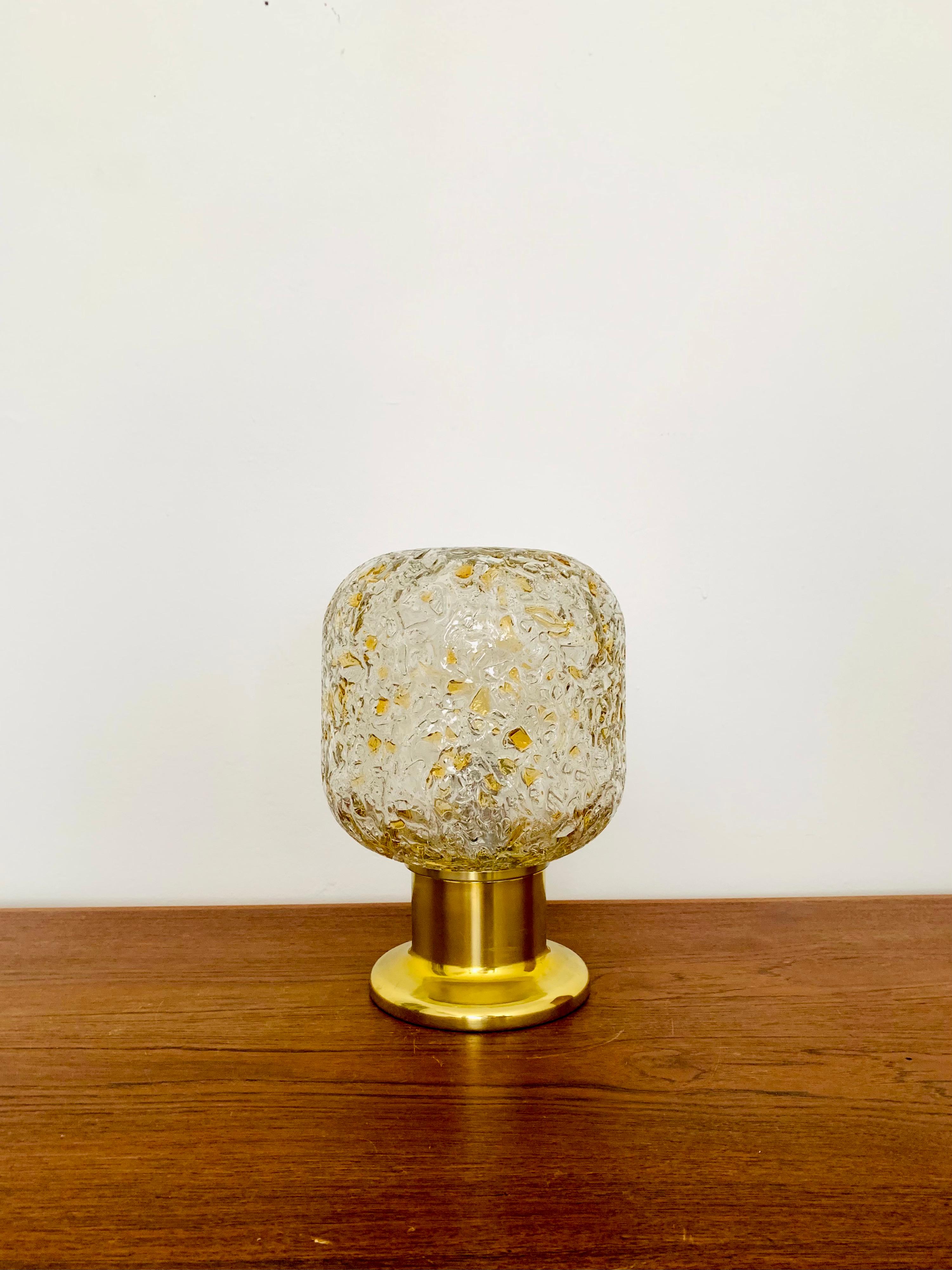 Mid-Century Modern Glass Table Lamp from Doria For Sale
