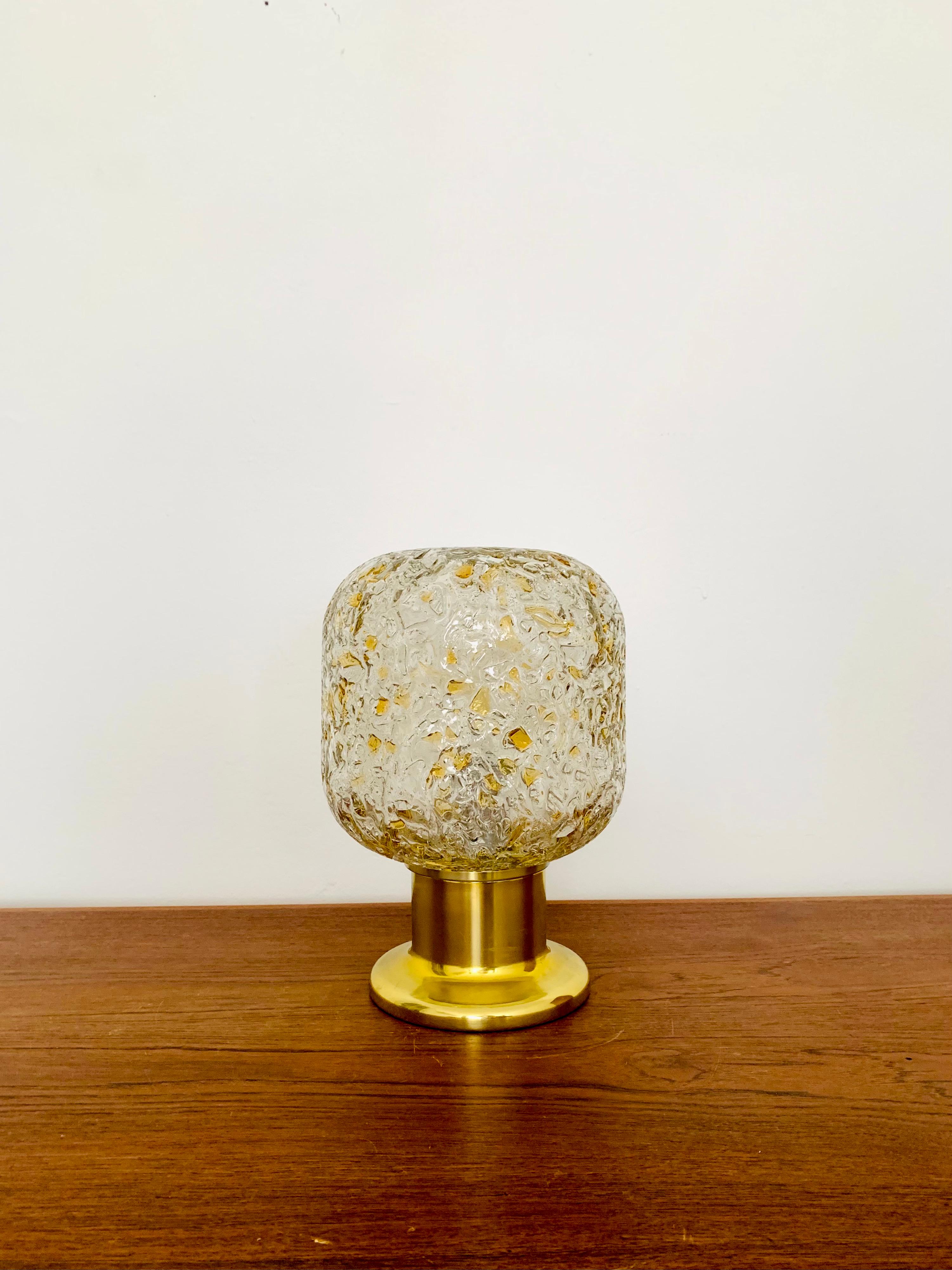 Lámpara de mesa de cristal de Doria Moderno de mediados de siglo en venta