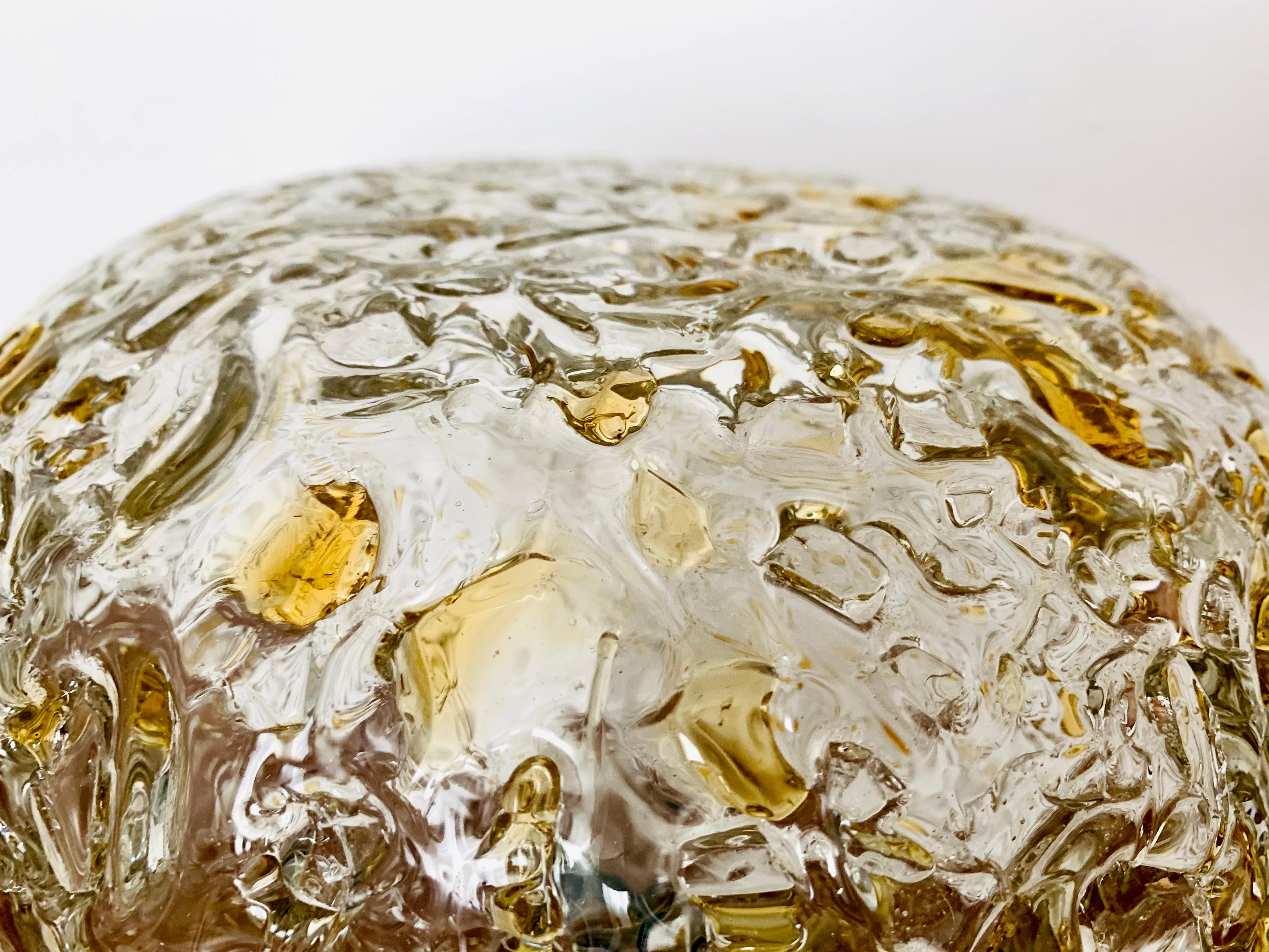 Lámpara de mesa de cristal de Doria mediados del siglo XX en venta
