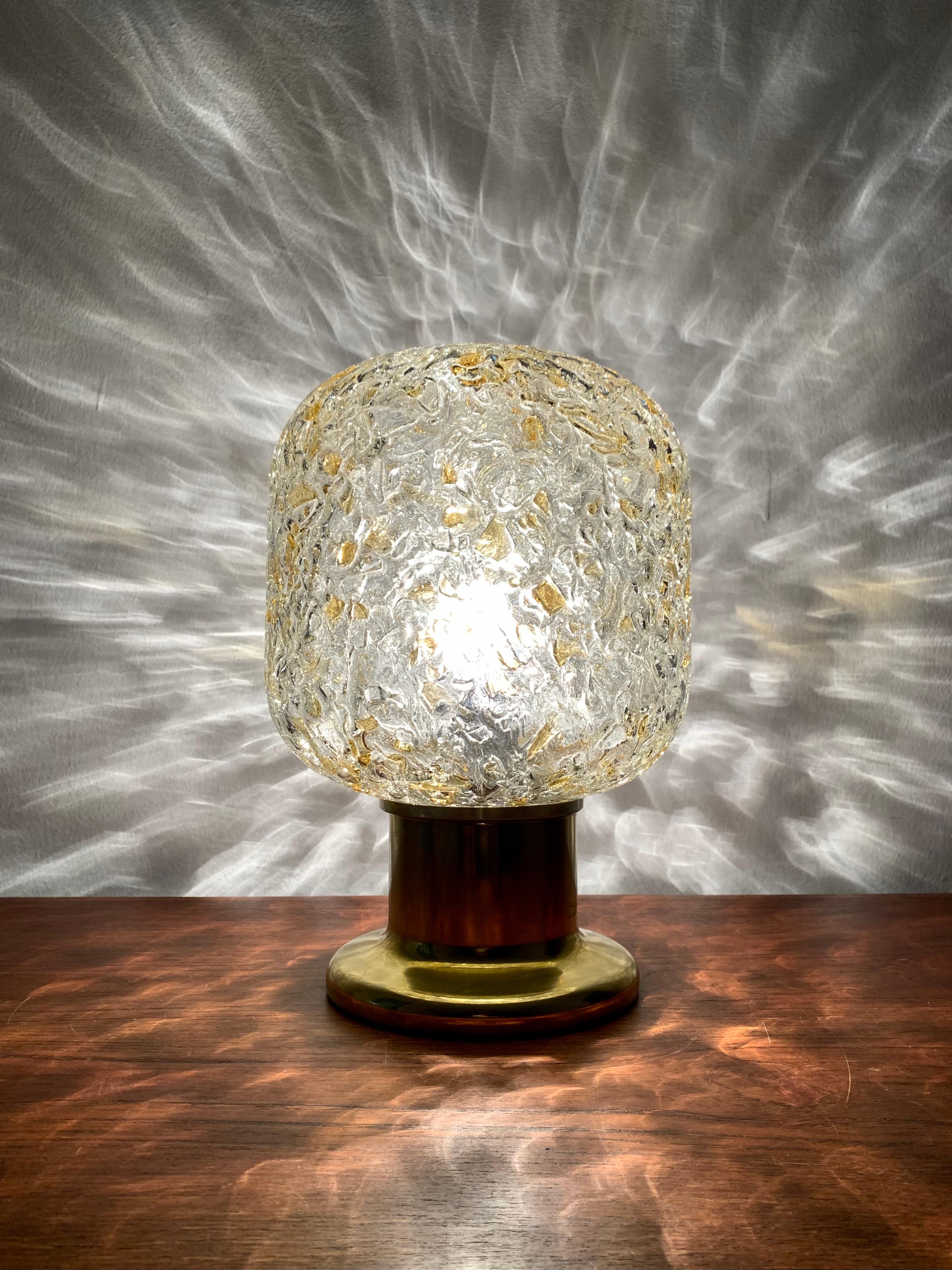 Lámpara de mesa de cristal de Doria Vidrio soplado en venta