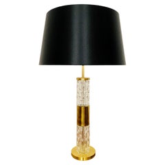 Vintage Glass Table Lamp from Doria