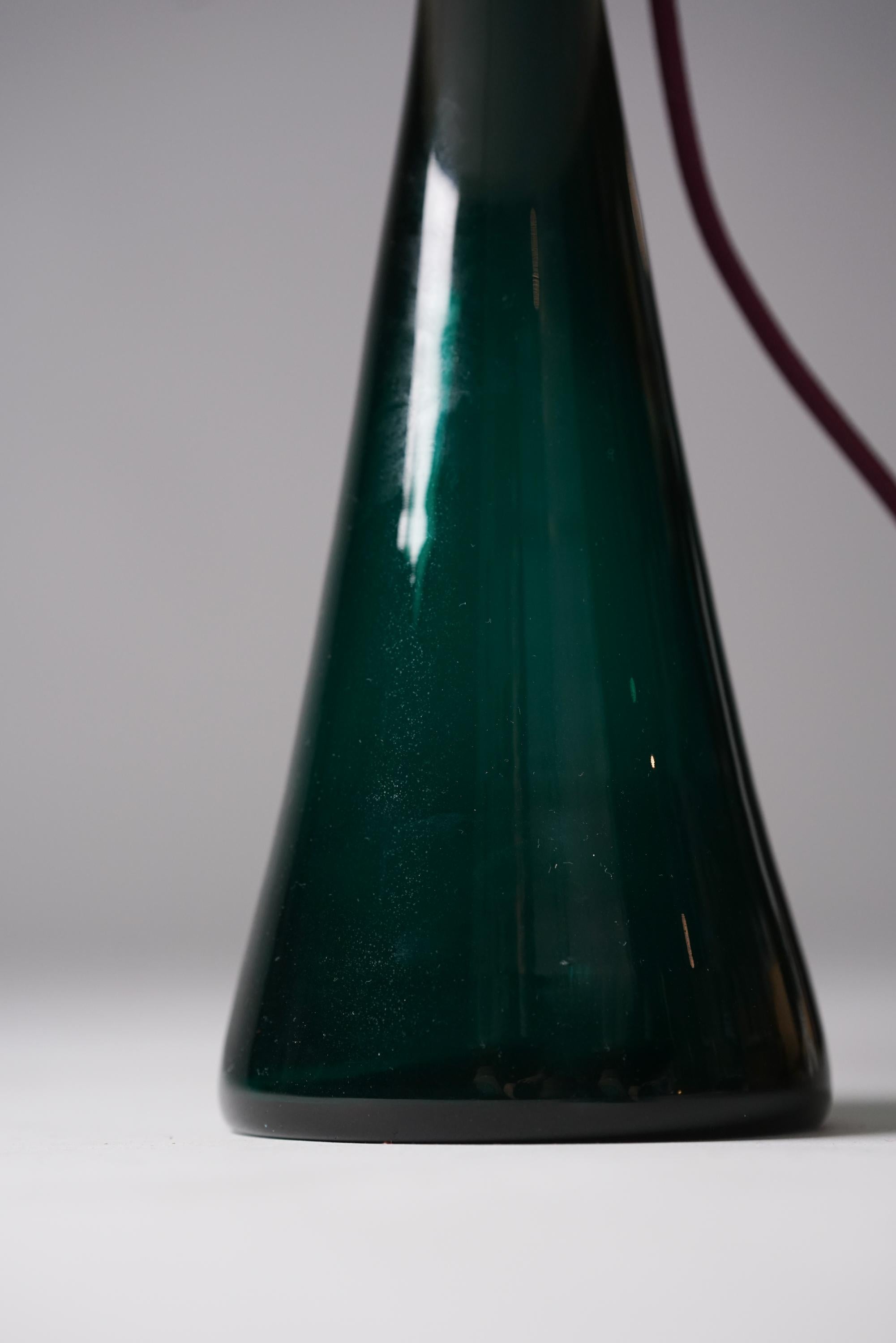 Lámpara de mesa de cristal, Gunnel Nyman, Idman Oy, 1940/1950s en venta 1