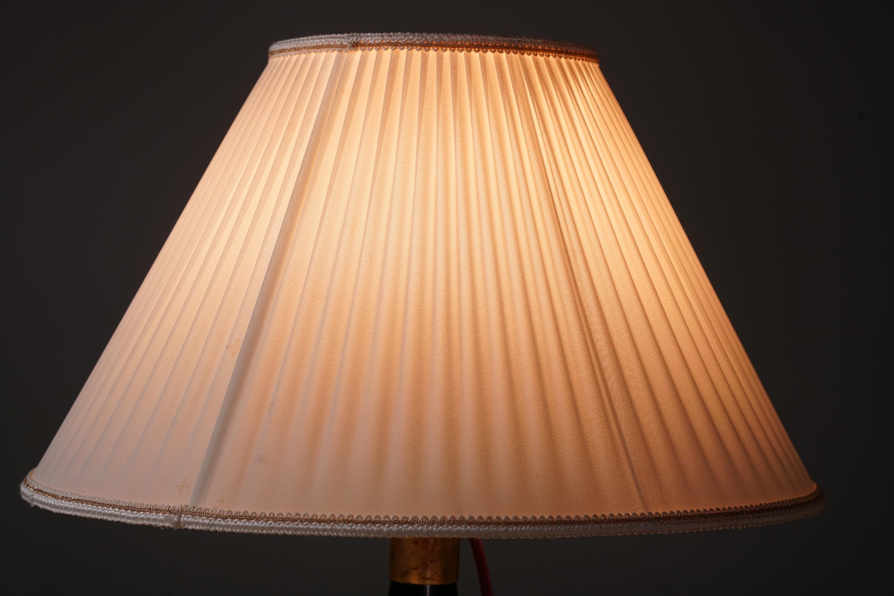 Glass Table Lamp, Gunnel Nyman, Idman Oy, 1940/1950s For Sale 2