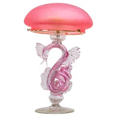 Glass table lamp in Renaissance style