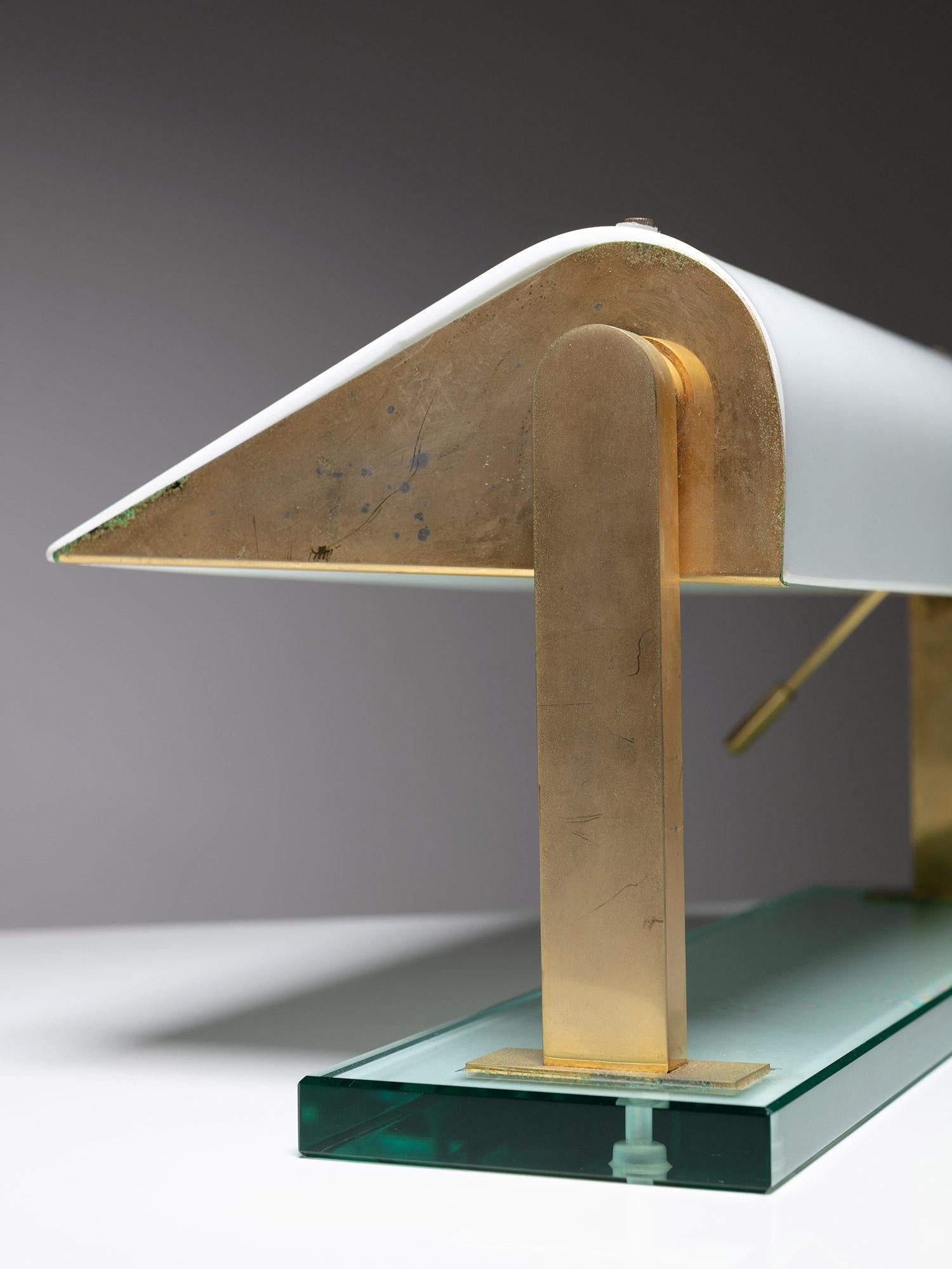 Glass Table Lamp Model 0836 by Pietro Chiesa for Fontana Arte, Italy, 1930s For Sale 4