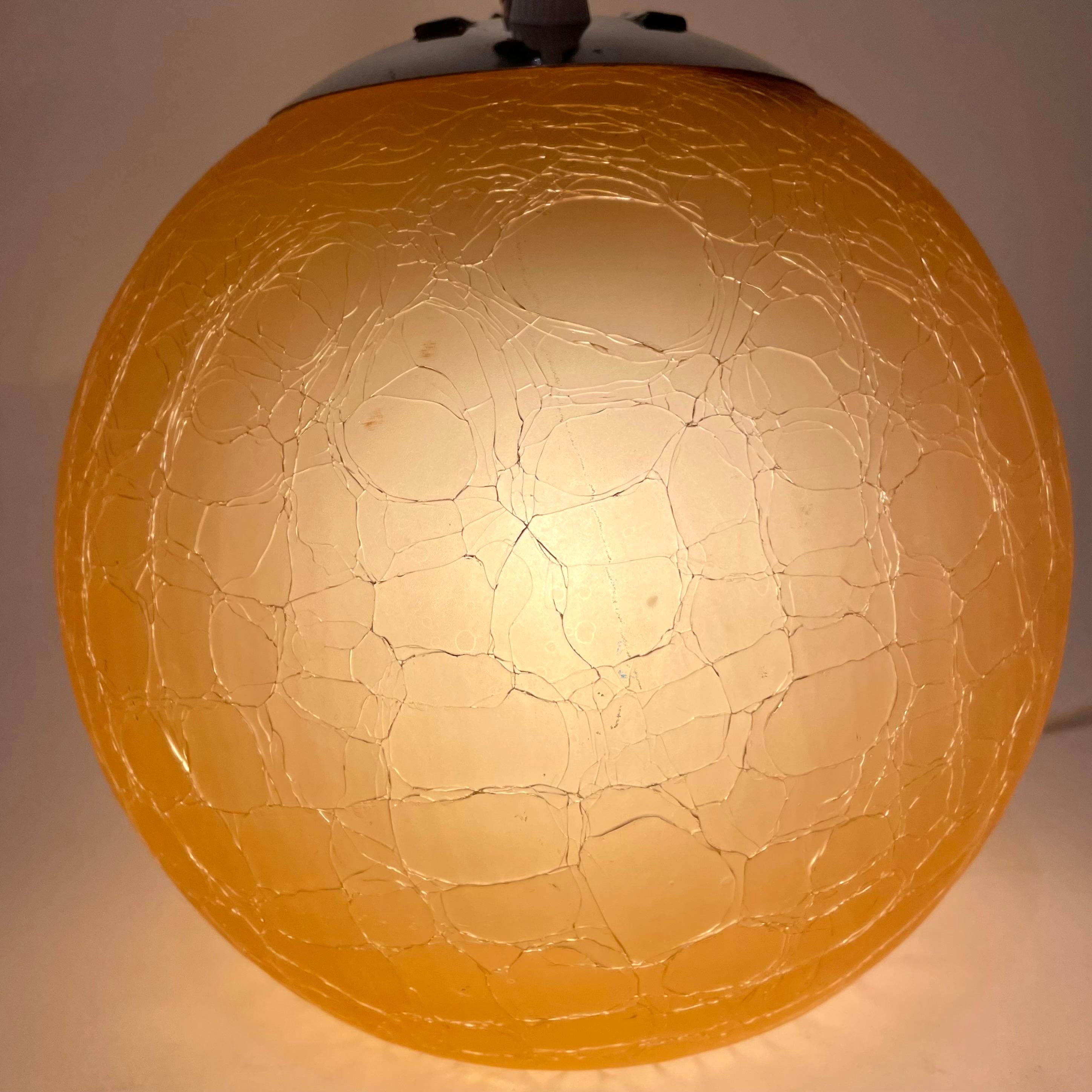 Lampe de bureau en verre à double éclairage élégant. Art déco, années 1930 en vente 5