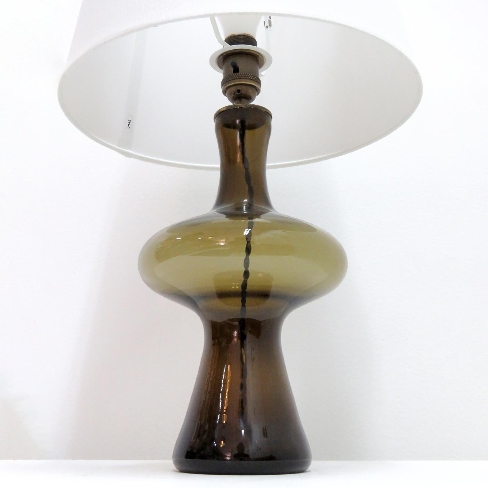 Danish Glass Table Lamps by Holmegaard, 1960