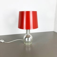 Lampe de bureau en verre par Uno & sten Kristiansson pour Luxus Vittsj, Suède, 1970