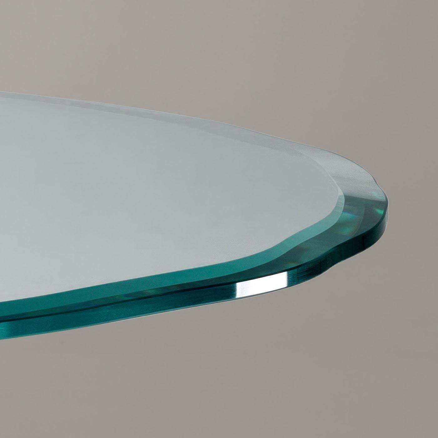 Table en verre circulaire et pieds torsadés Ros Italia Interiors Neuf - En vente à Milan, IT