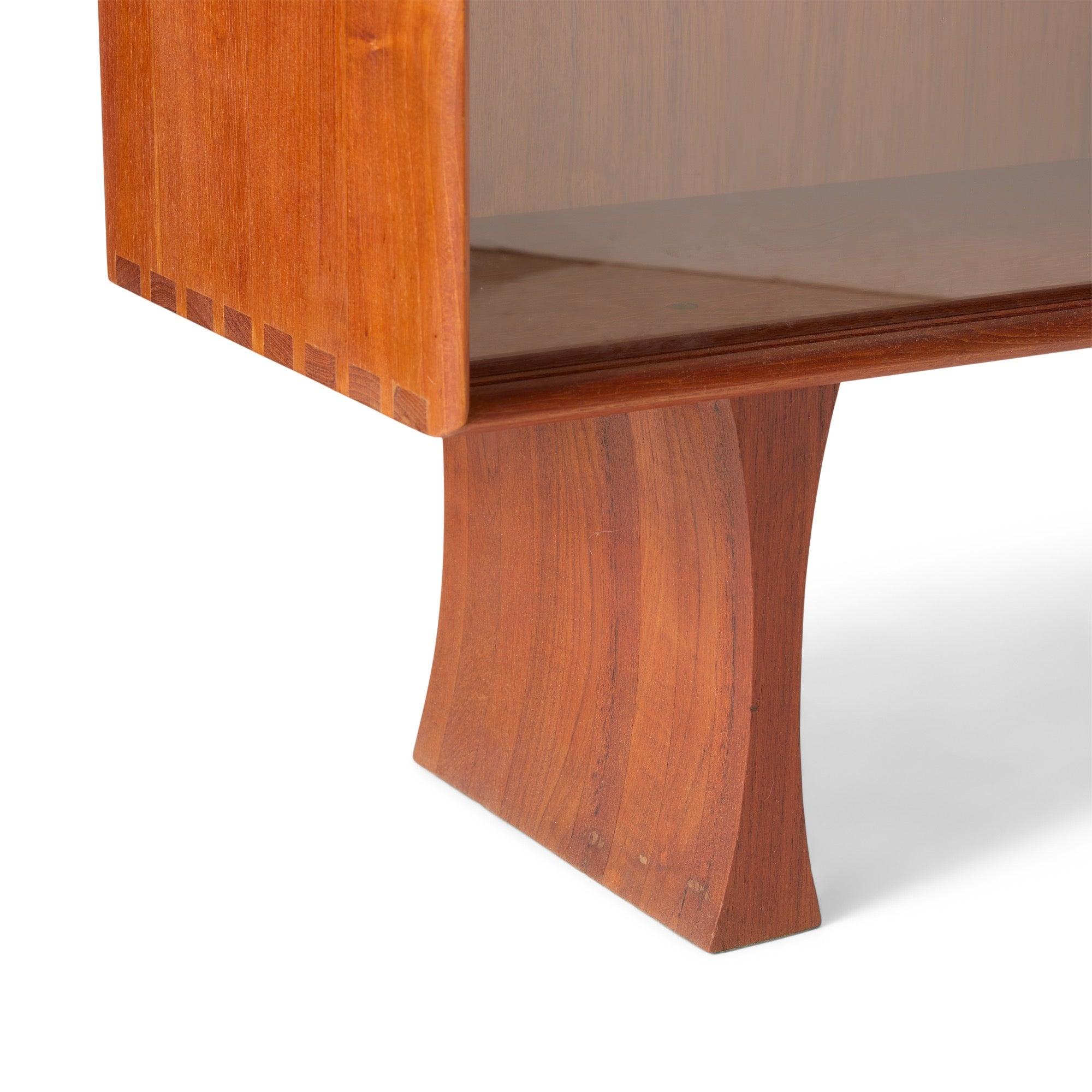 Mobile in vetro e teak di Johannes Aasbjerg, anni '60 In condizioni ottime in vendita a Sagaponack, NY